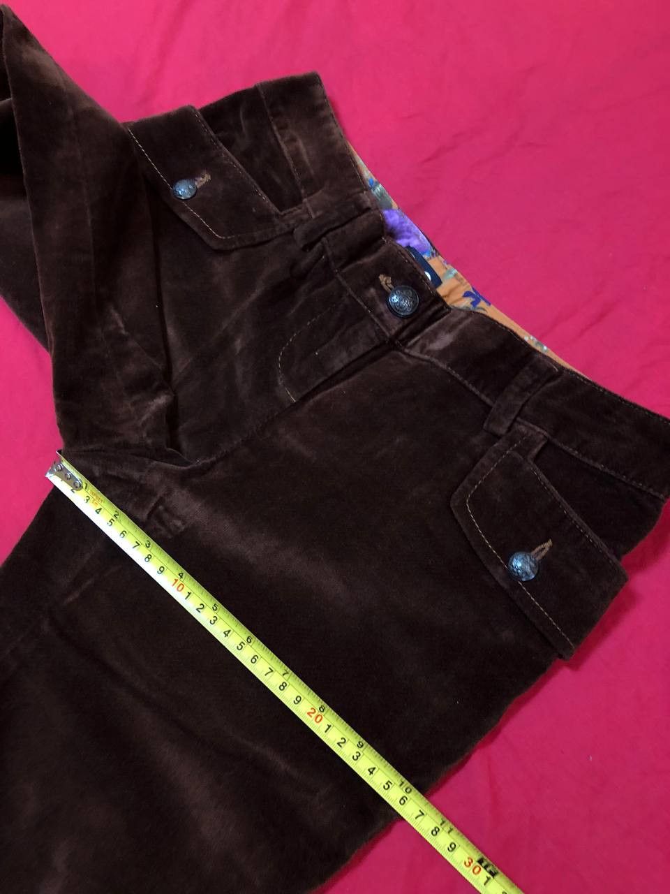 Dolce & Gabbana Vintage Dolce Gabbana Velvet flared Pants Women's Size 28" / US 6 / IT 42 - 10 Thumbnail