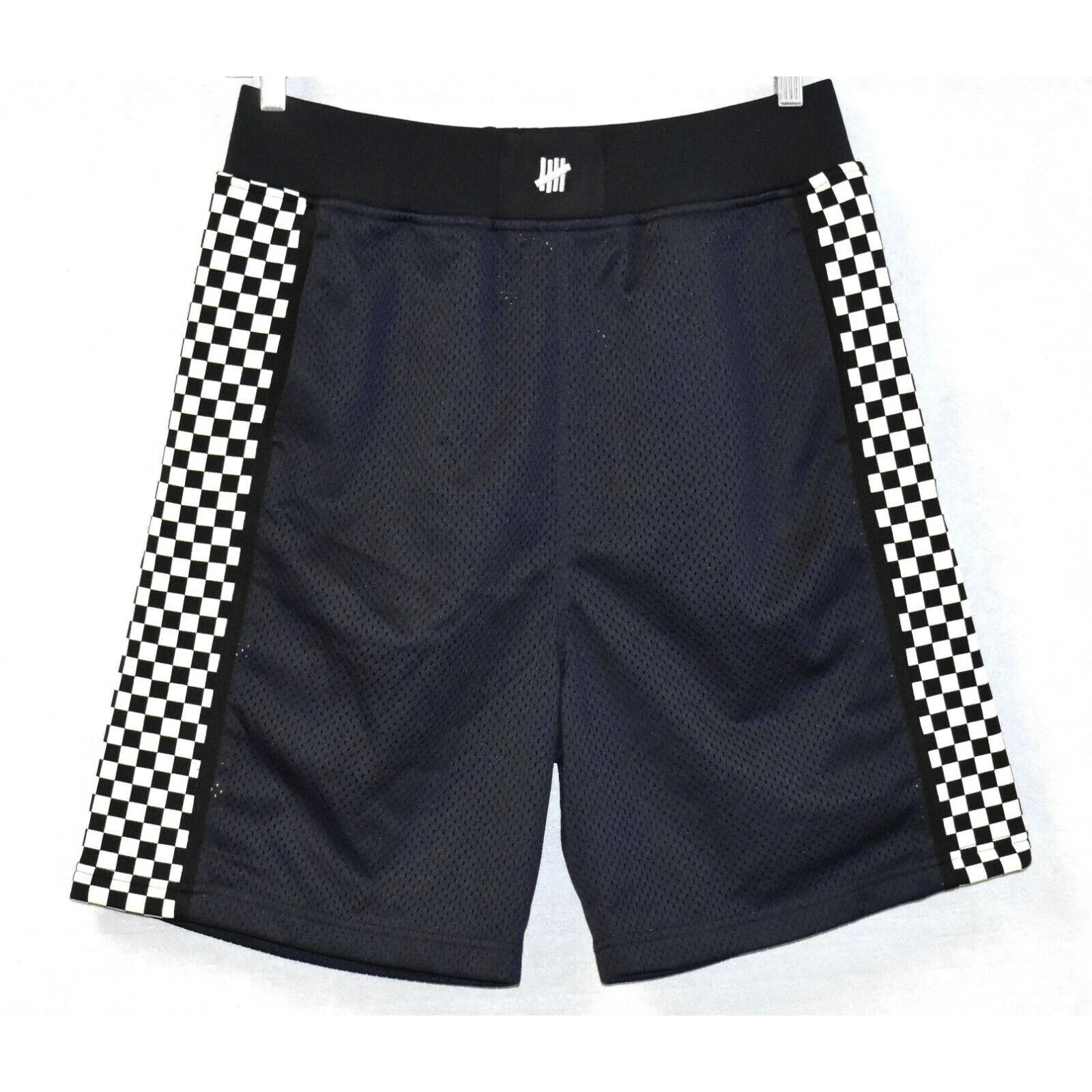 Undefeated NWT UNDEFEATED Navy W/Check Basketball Shorts Sz L $90 Size US 36 / EU 52 - 1 Thumbnail
