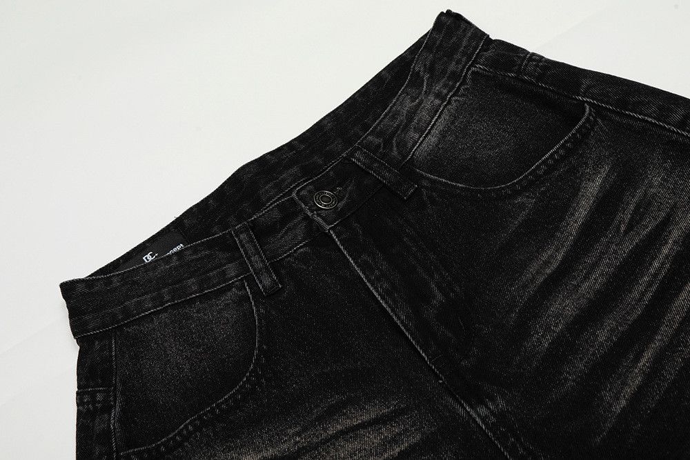 Vintage American retro washed distressed curved jeans for men Size US 32 / EU 48 - 3 Thumbnail