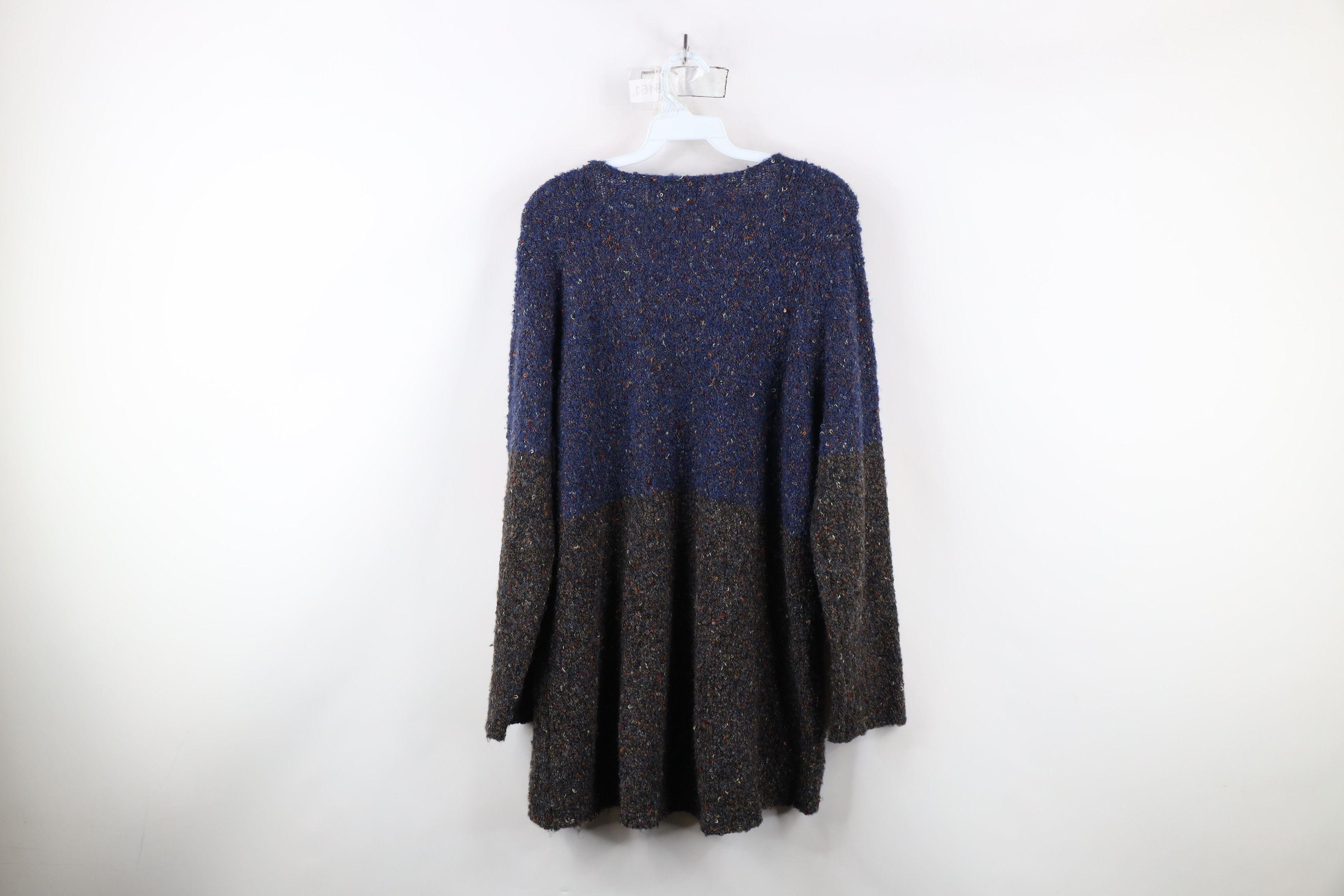 Vintage Vintage Lagenlook Rainbow Fleck Wool Blend Tunic Sweater Size M / US 6-8 / IT 42-44 - 10 Thumbnail
