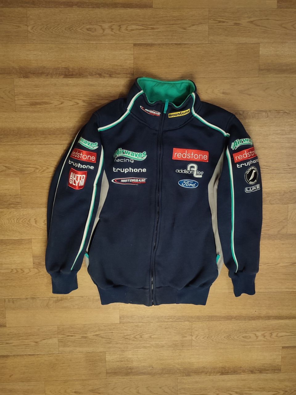 Ford × Vintage Vintage Ford Racing Fleece Bomber Jacket Size US S / EU 44-46 / 1 - 1 Thumbnail