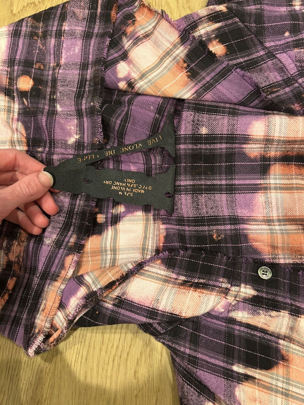 Vlone SS18 Bleached Vlone Flannel Size US M / EU 48-50 / 2 - 3 Thumbnail