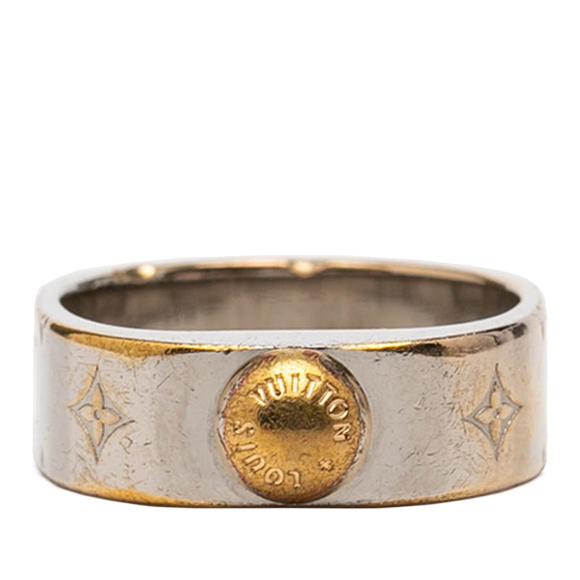 Louis Vuitton Louis Vuitton Nanogram Ring, Size #S, M00216, Silver Gold Metal Plated, Women's. Size ONE SIZE - 1 Thumbnail