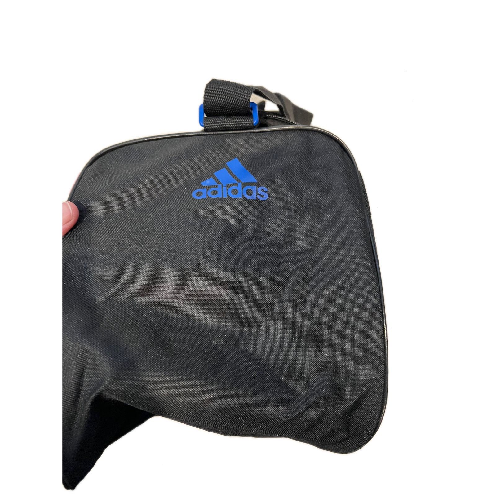 Adidas Adidas Defender Small 16"x10"x8" Blue Black Duffel Gym Bag Size ONE SIZE - 6 Thumbnail