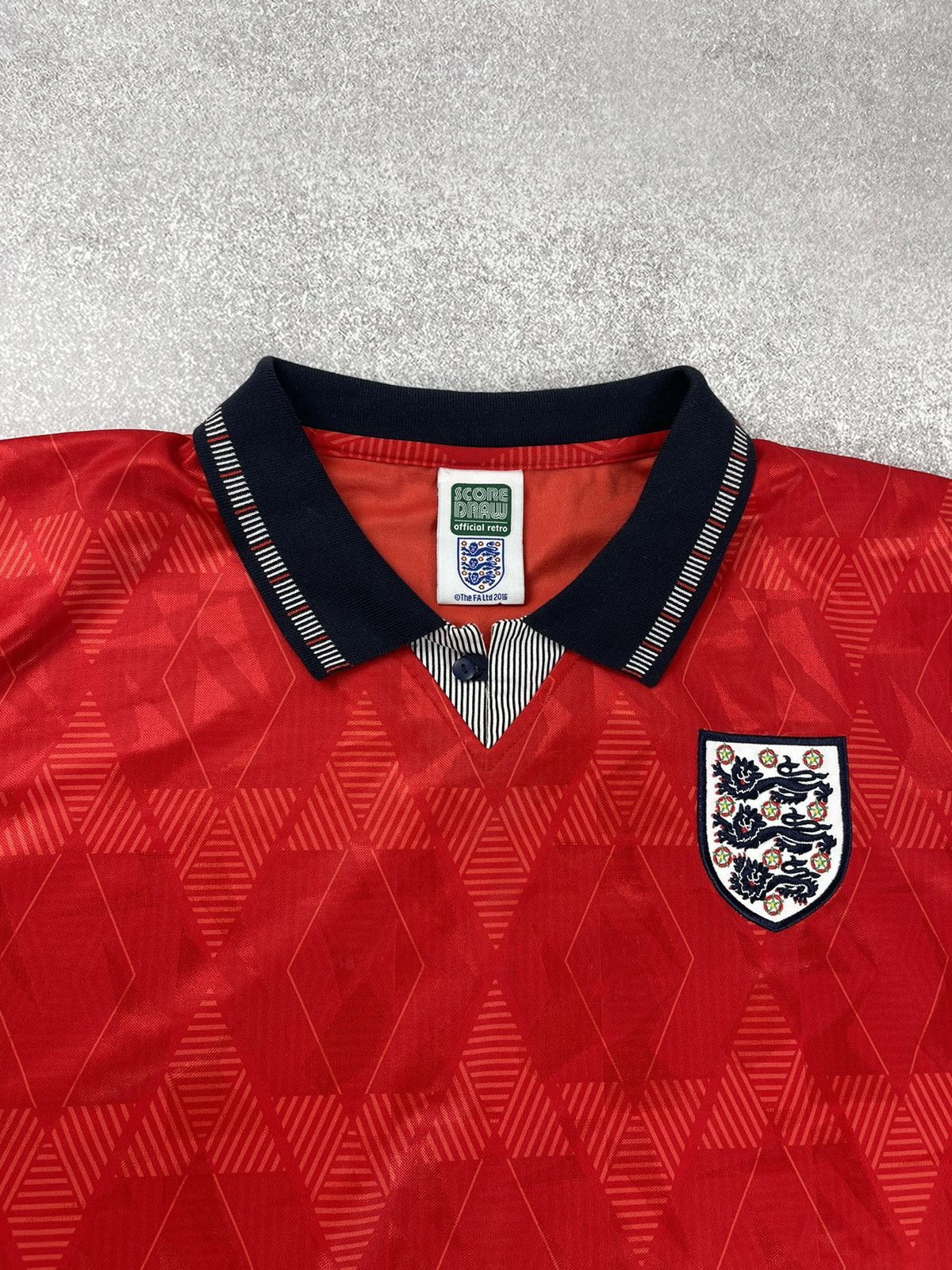 Vintage Vintage 90’s England Soccer Draw Jersey Football Shirt Size US XL / EU 56 / 4 - 4 Thumbnail