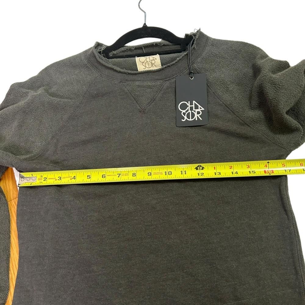 Chase Authentics Chaser l NWT Charcoal Oversized Raw Hem Sweatshirt Small Size S / US 4 / IT 40 - 5 Thumbnail