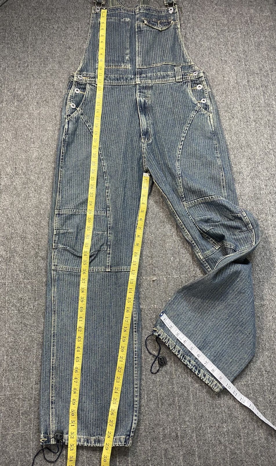 PPFM PPFM Bib Overall Striped Twill Double Knee Denim Size 34 Size US 34 / EU 50 - 11 Thumbnail