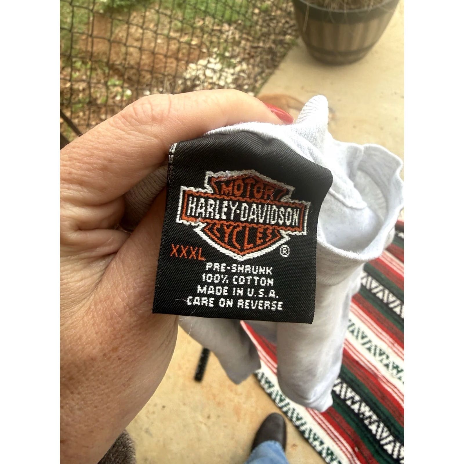 Harley Davidson VINTAGE Harley Davidson Tee 90s Tennessee Hog Rally T-Shirt 3XL Gray USA Made Mens Size US XXL / EU 58 / 5 - 6 Thumbnail