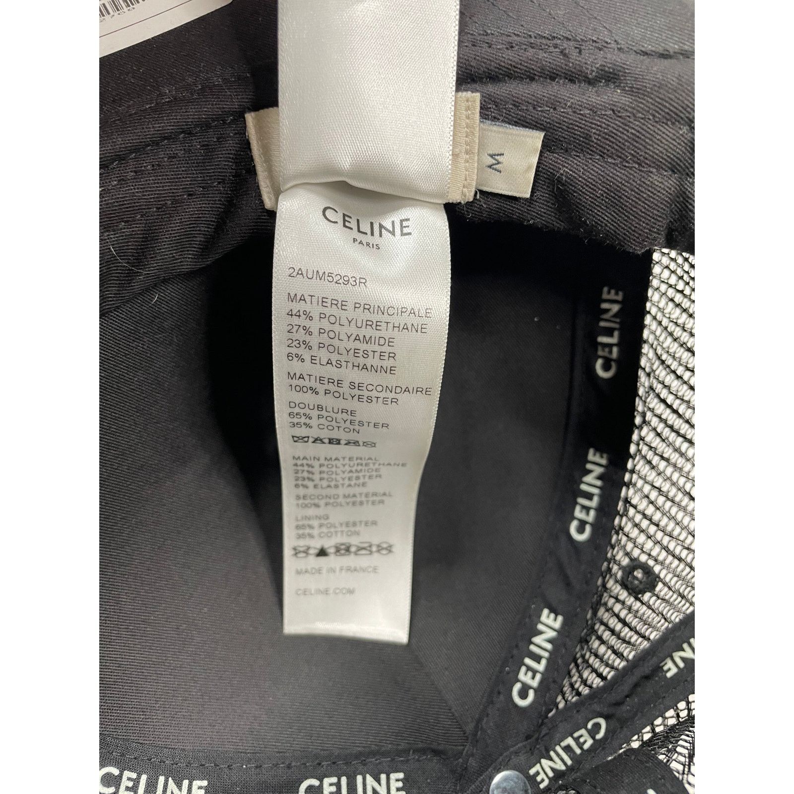 Celine Celine 16 Trucker Black White Medium Size ONE SIZE - 5 Thumbnail