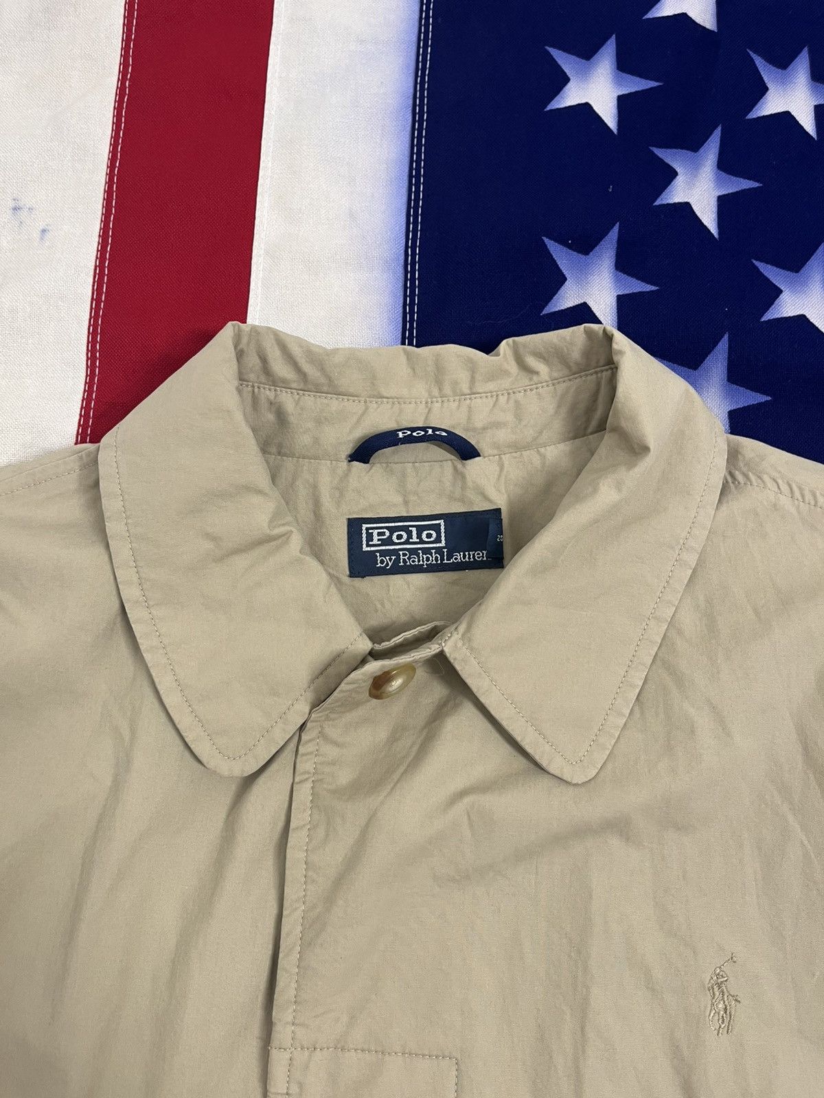 Polo Ralph Lauren Vintage Polo Ralph Lauren Trench Beige Tan Cotton Twill City Size US XXL / EU 58 / 5 - 9 Thumbnail