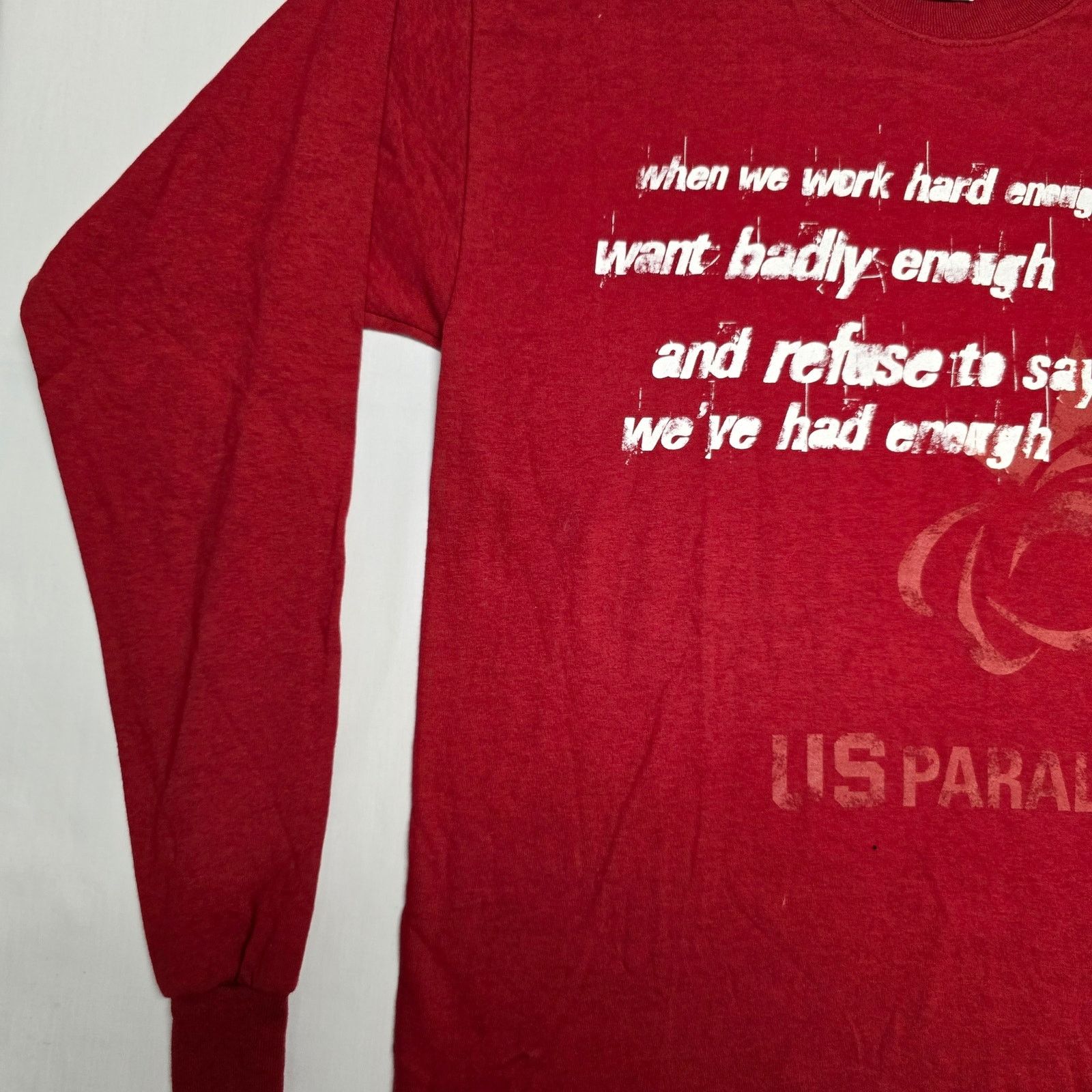 Vintage Paralympics Long Sleeve Shirt Mens Large Olympics Tee Size US L / EU 52-54 / 3 - 7 Thumbnail