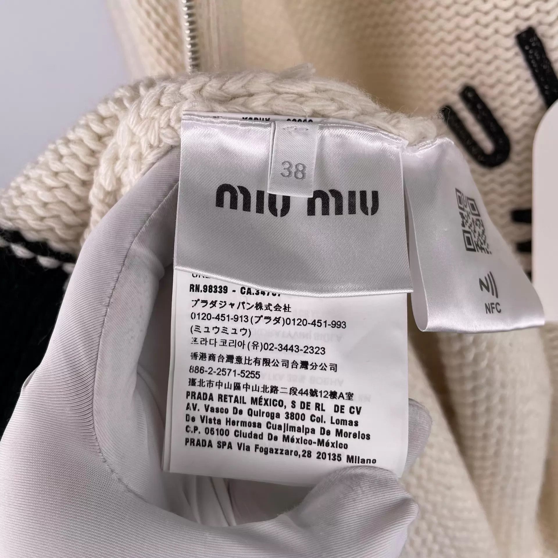 Miu Miu MIU MIU White Women's Jacket 2021 Size XS / US 0-2 / IT 36-38 - 5 Thumbnail