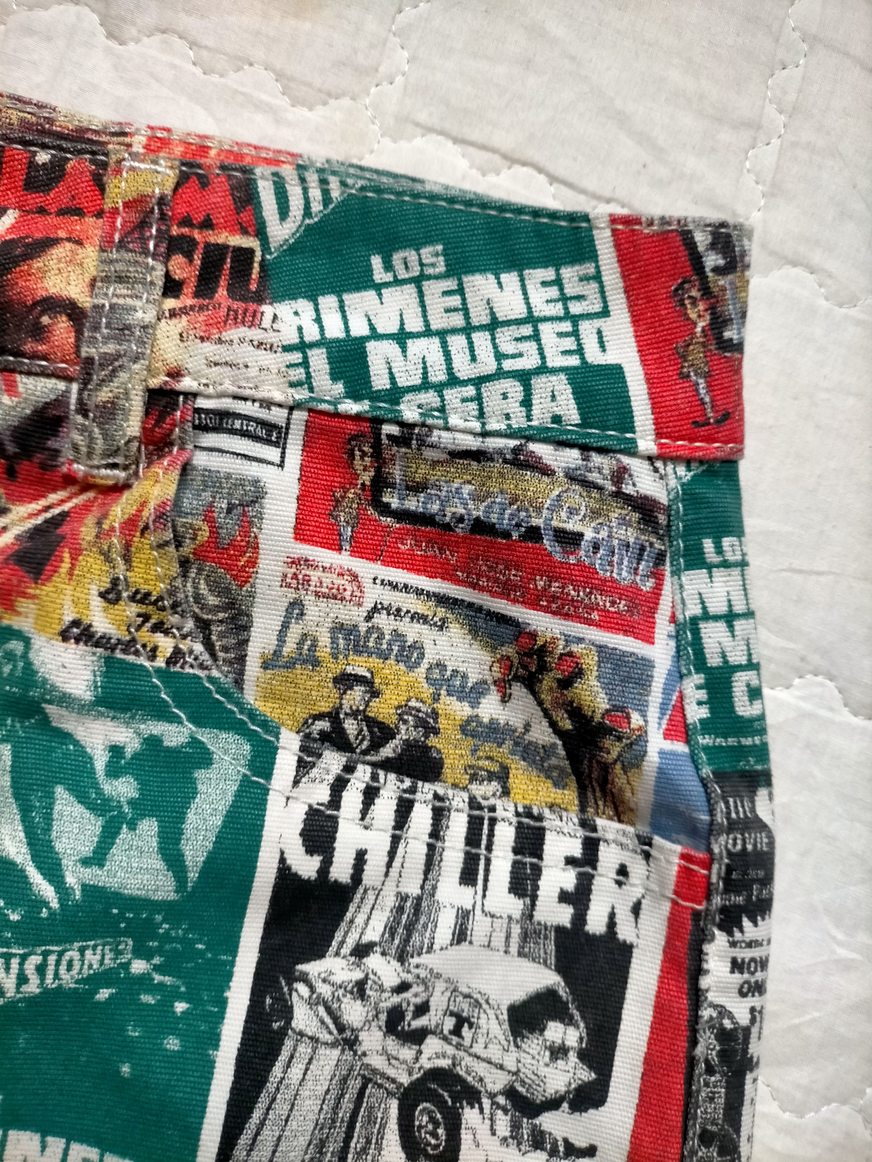 If Six Was Nine 🔥Rare Glassons Flare Full Print Boot cut Pants Size US 29 - 21 Thumbnail