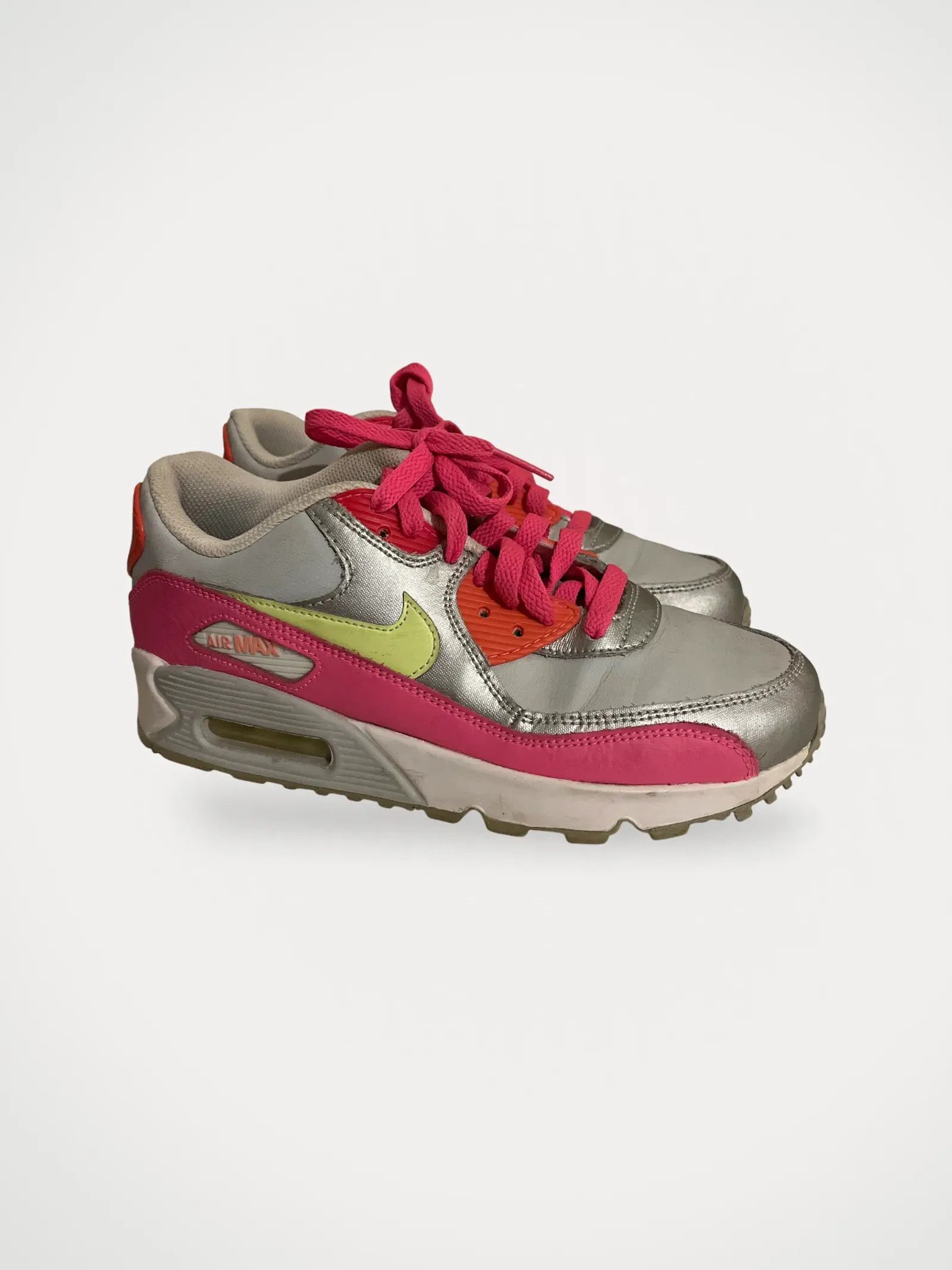 Nike Nike Nike Air Max 90 Leather GS 'Pink' Sneakers Size US 6.5 / IT 36.5 - 1 Thumbnail