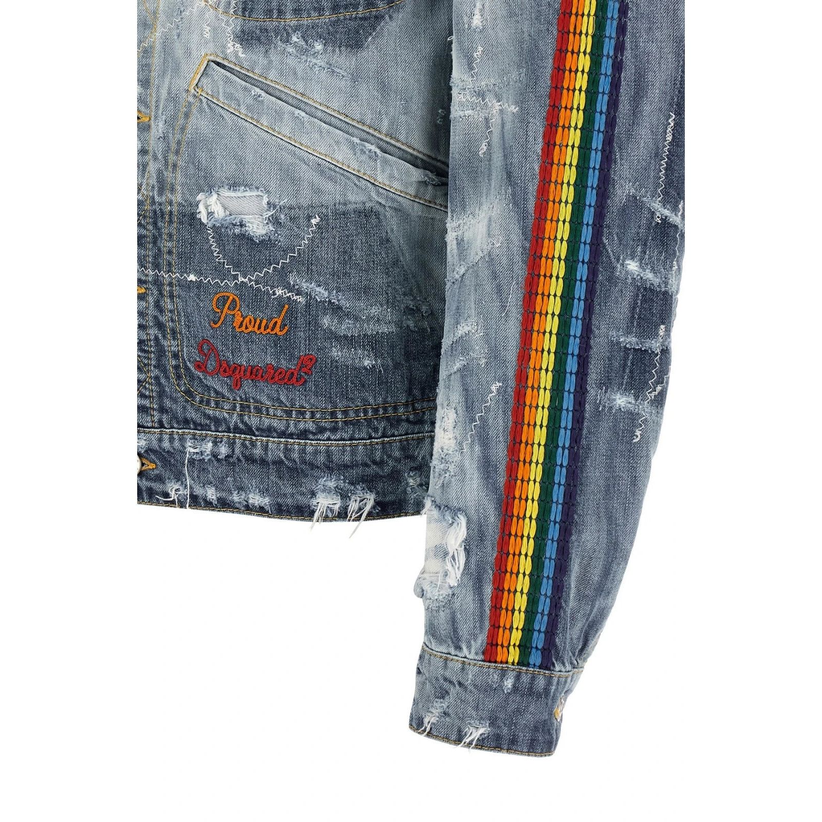 Dsquared2 DSQUARED2 La Jean Blue Denim Jacket New & Authentic (Men's s Size US XL / EU 56 / 4 - 5 Thumbnail