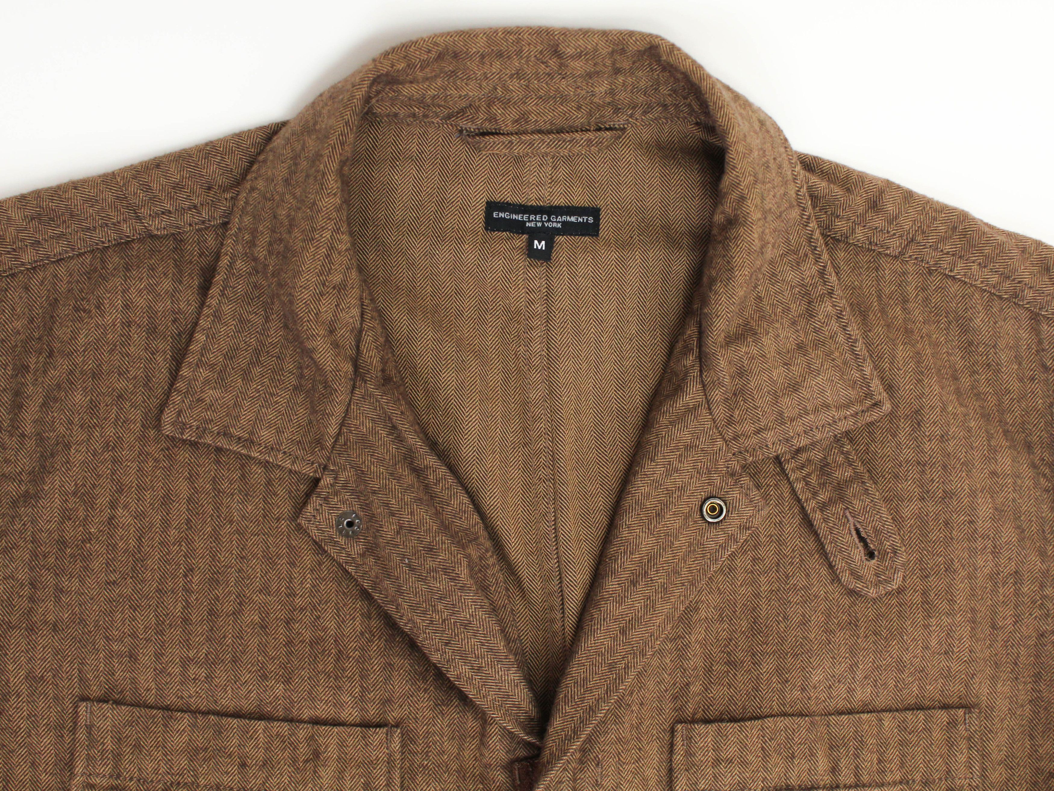 Engineered Garments F/W 18 Cotton Herringbone Flannel Boiler Suit Coveralls M Size US 40 / EU 56 - 3 Thumbnail
