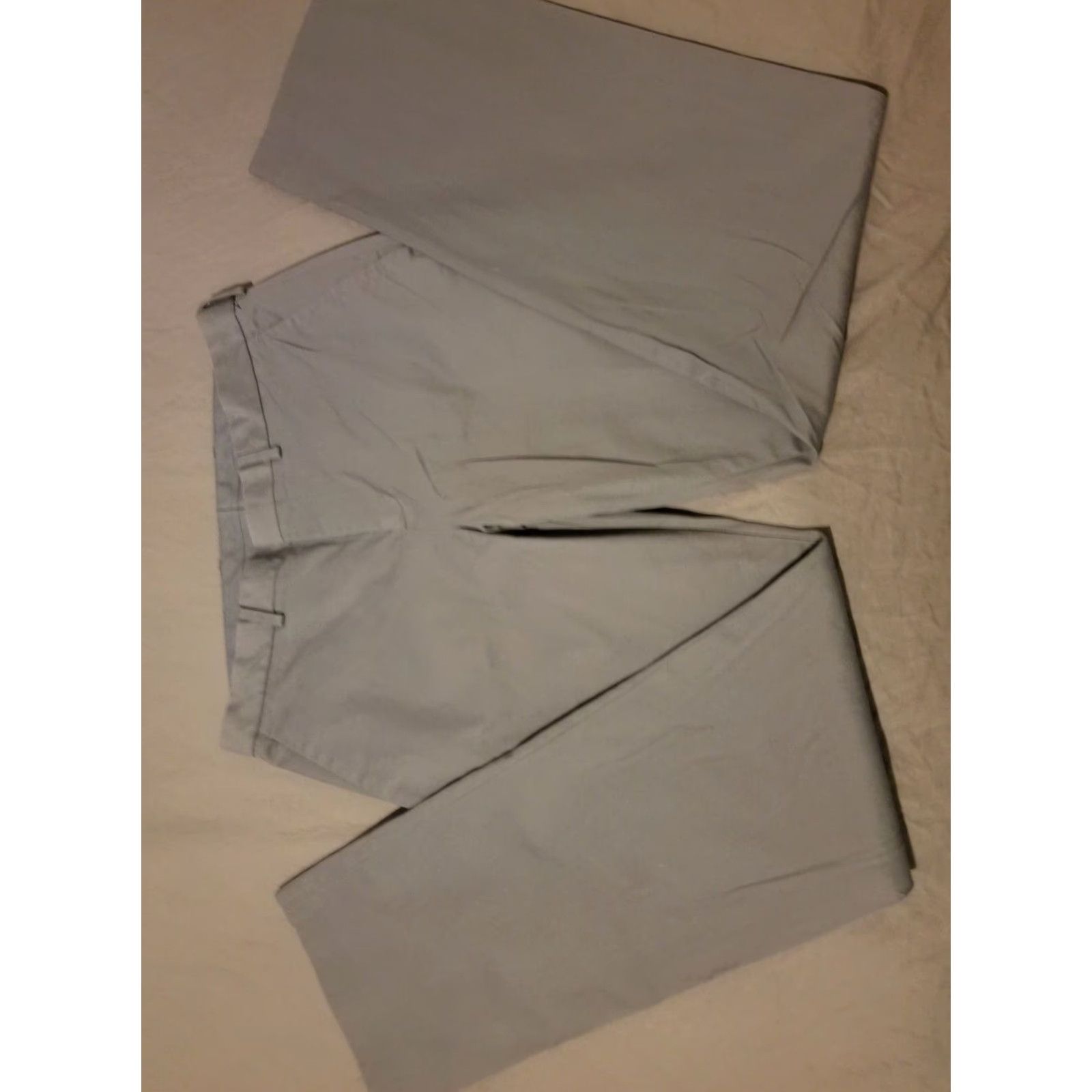 Express Express Mens Dress Pants 30x32 Cotton Gray Chino Trousers Dickies? Size US 30 / EU 46 - 4 Thumbnail