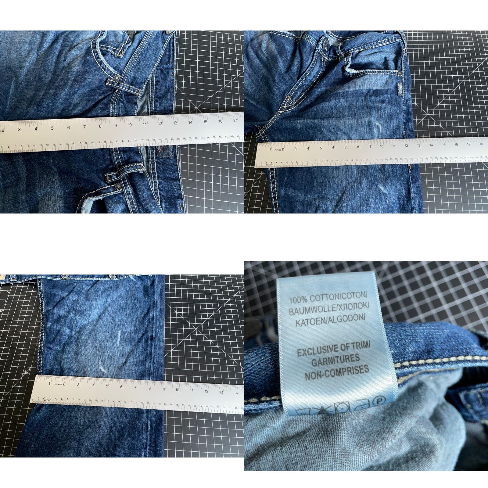Silver Jeans Co. Silver Jeans Gordie Jeans Adult 36x29 Blue Denim Flap Pockets Straight 5-Pocket Mens Size US 36 / EU 52 - 8 Thumbnail