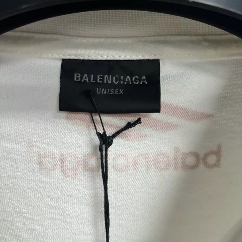 Balenciaga Balenciaga White monogrammed Jersey knit long sleeve T-shi Size US XL / EU 56 / 4 - 3 Thumbnail