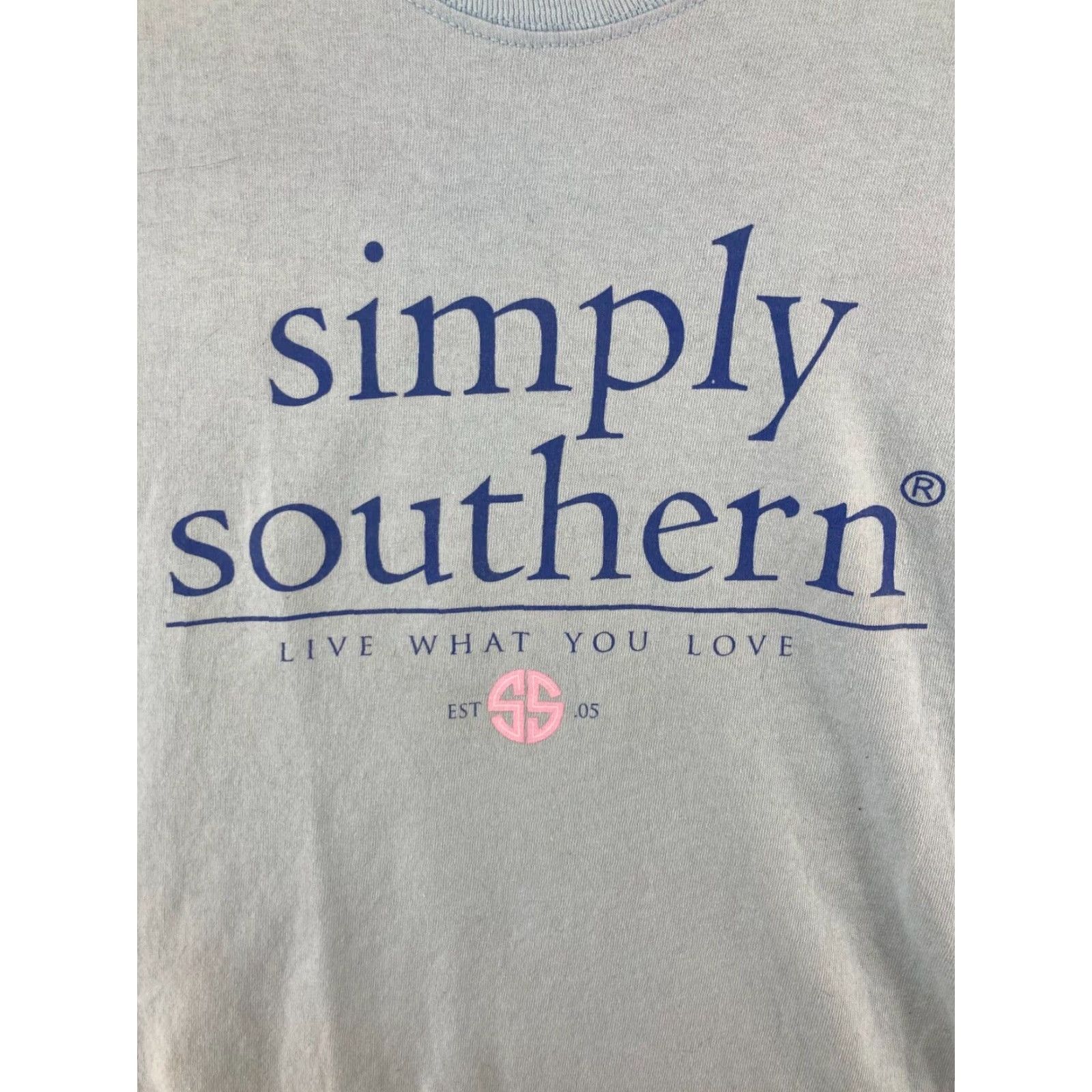 Vintage VINTAGE Simply Southern Women's T-Shirt Large Blue Casual Cotton Butterfly 90s Ladies Size L / US 10 / IT 46 - 5 Thumbnail
