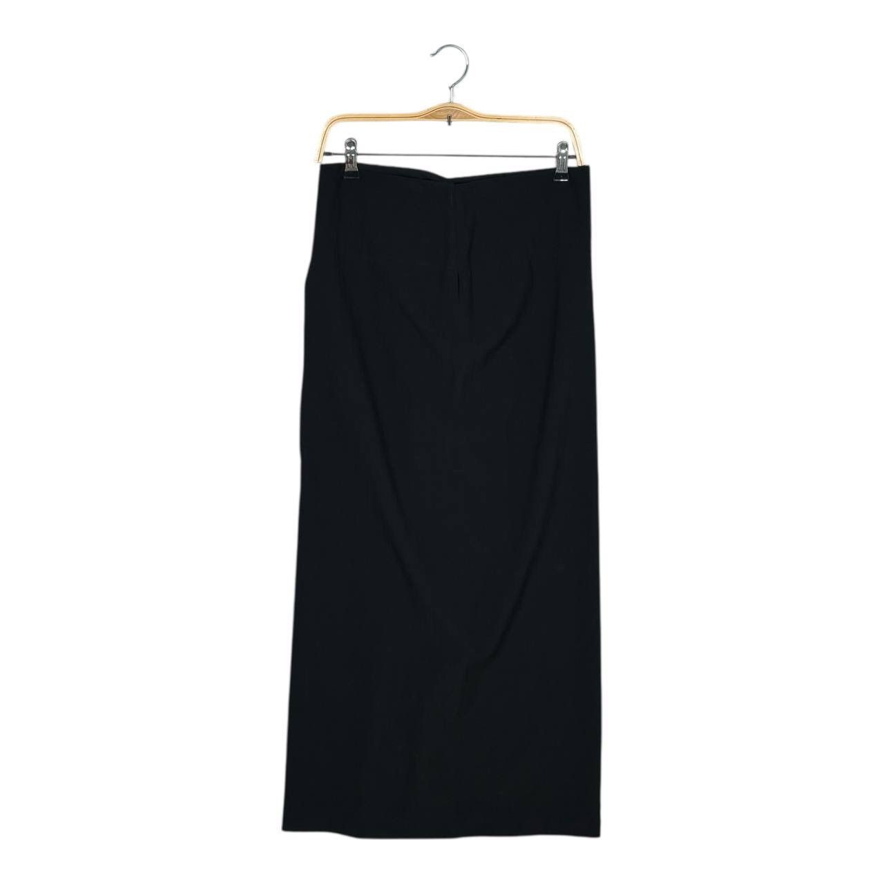 Yohji Yamamoto Y’s Yohji Yamamoto Wool Wrap Maxi Skirt Archival Black 3 Size 29" - 3 Thumbnail