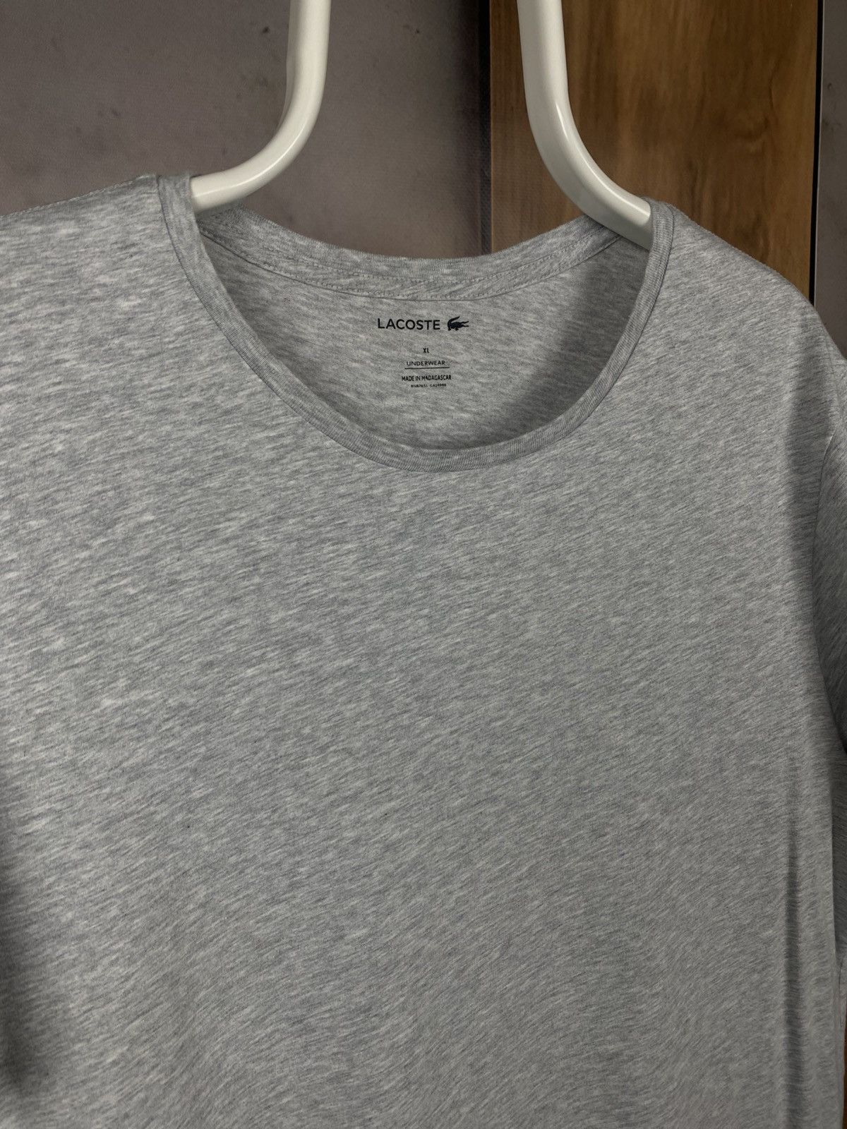 Lacoste Lacoste Based T-Shirt Tee Short Sleeve Mini Logo Grey Size US XL / EU 56 / 4 - 2 Thumbnail