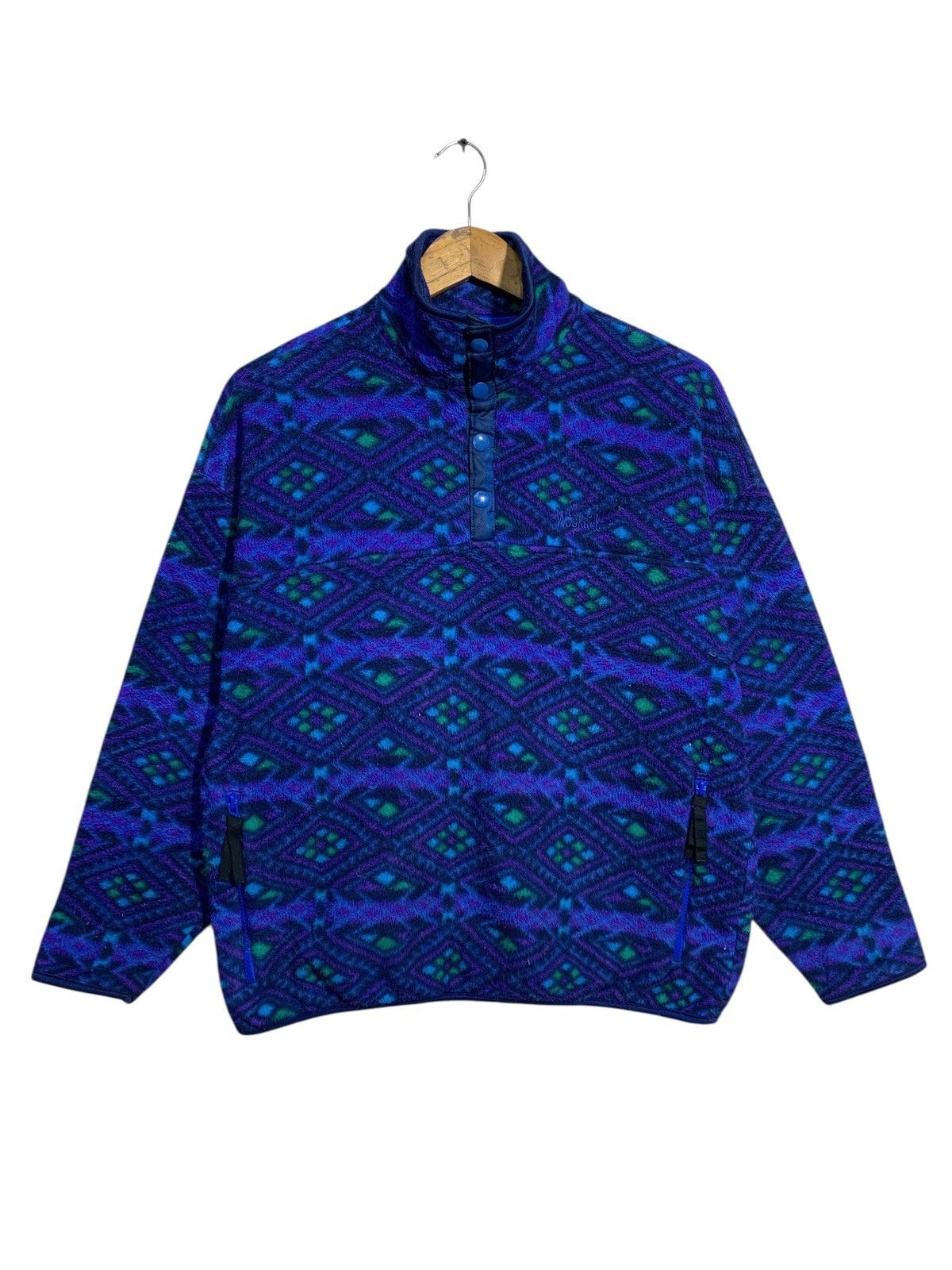 Woolrich Woolen Mills 🔥Vintage Woolrich Aztec Diamond Snap T Jacket Size US M / EU 48-50 / 2 - 1 Thumbnail