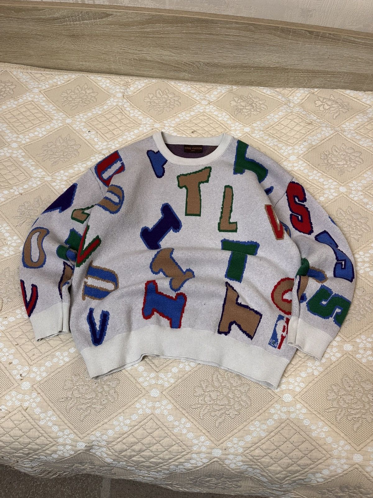 Vintage 🔥 Vintage Louis Vuitton Styled Sweater Pullover Knit Logo Size US S / EU 44-46 / 1 - 3 Thumbnail