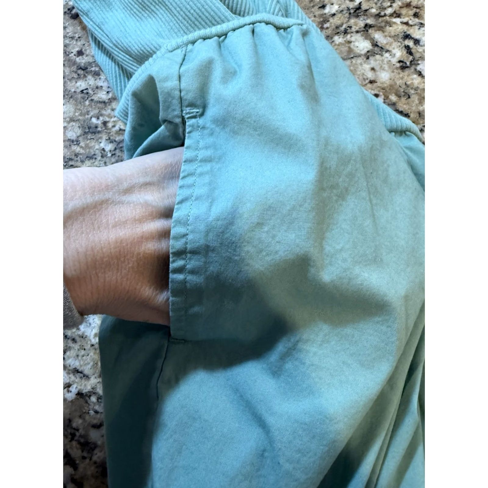 J.Crew J.Crew Tank Dress Women L Sage Green Ribbed-knit Cotton Blend Sleeveless Midi Solid Dress Length Medium/Knee? Size L / US 10 / IT 46 - 7 Thumbnail