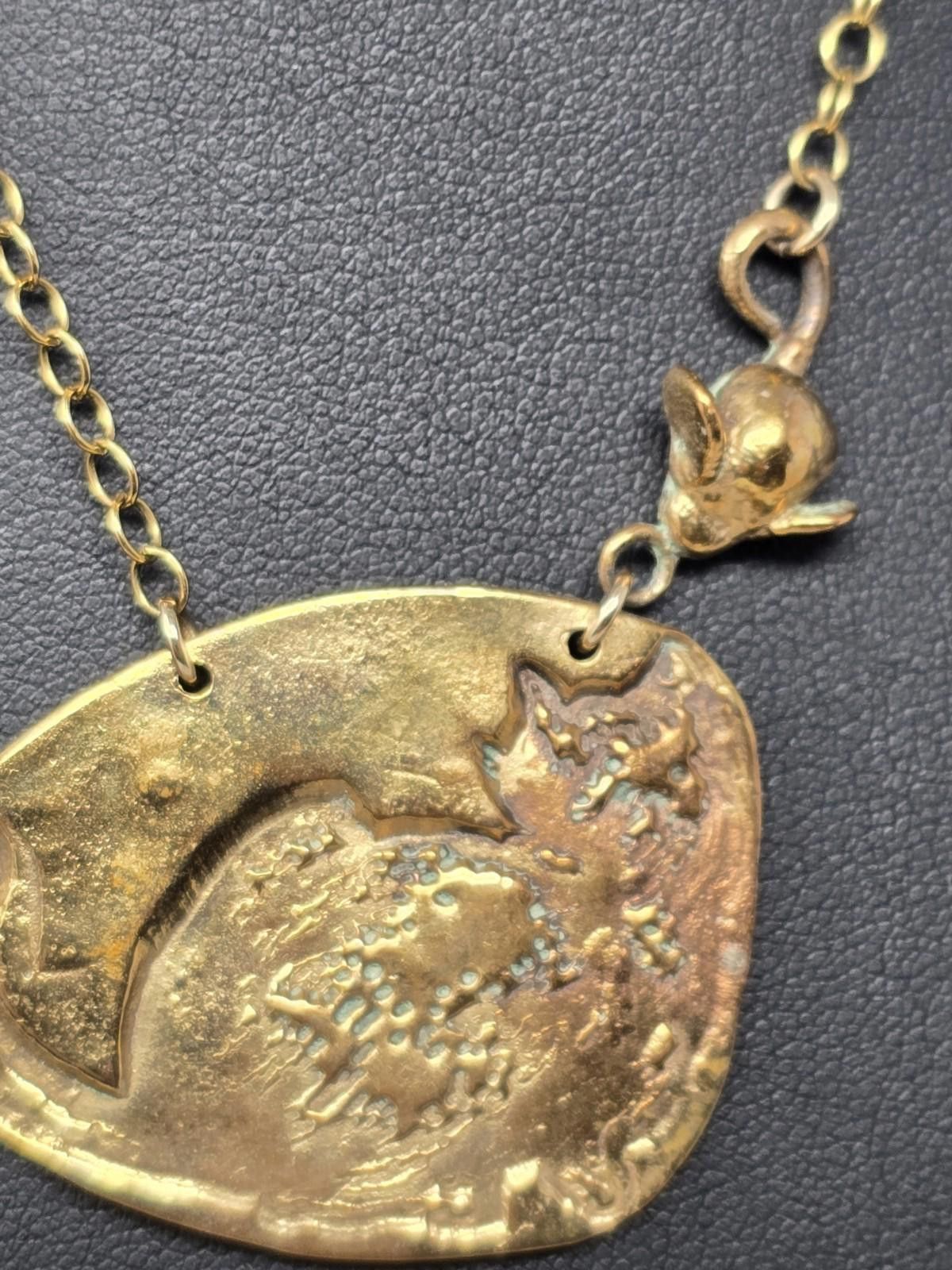 Band Tees Bang Up Betty 12k Gold Filled Mouse Pendant Necklace 17” Size ONE SIZE - 3 Thumbnail