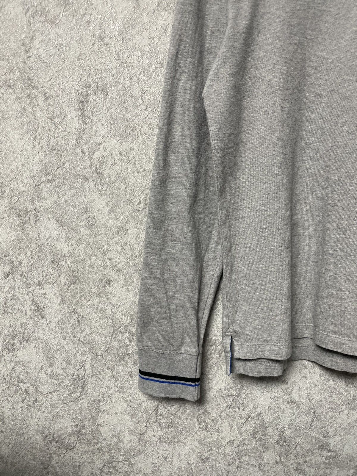 Diesel Vintage Diesel Metallic Logo Gray Long Sleeve Polo Shirt Size US L / EU 52-54 / 3 - 4 Thumbnail