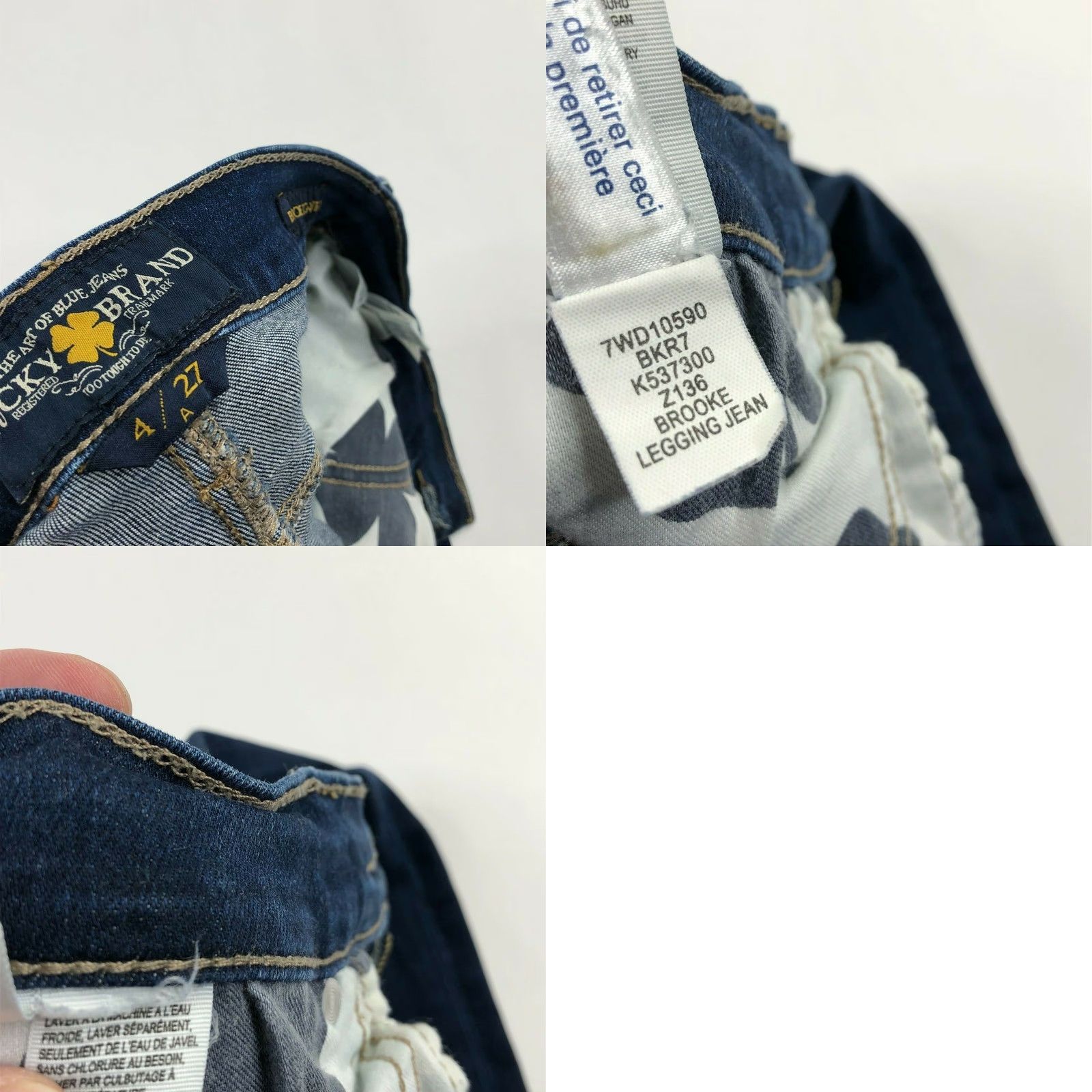 Lucky Brand Lucky Brand Brooke Legging 4/27A Jeans Mid Rise Stretch Denim Skinny Regular Women Size 27" / US 4 / IT 40 - 8 Thumbnail
