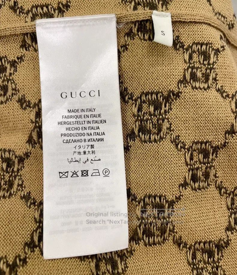Gucci Gucci Logo full-print V-neck single-breasted long-sleeved Size S / US 4 / IT 40 - 6 Thumbnail
