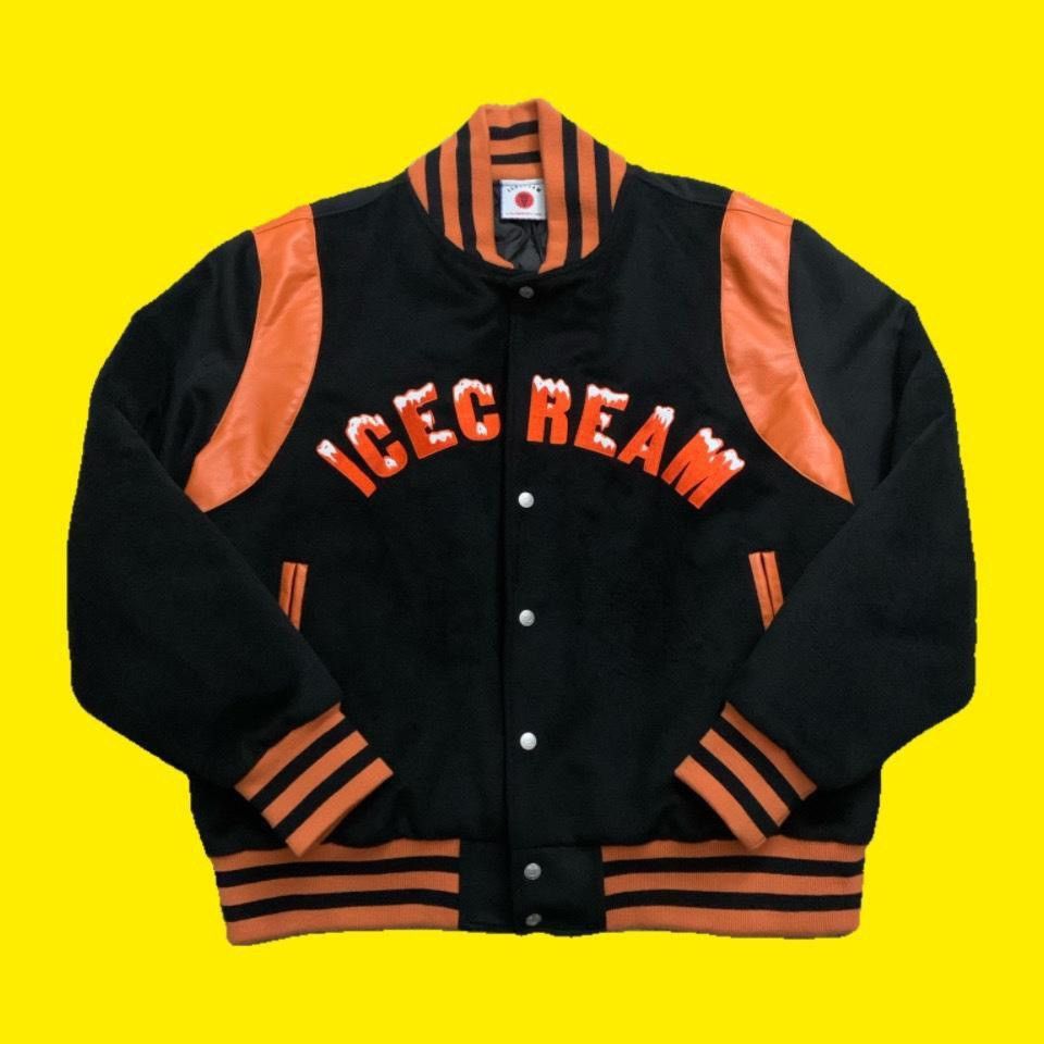 image of Icecream Varsity Jacket in Black, Men's (Size 2XL)