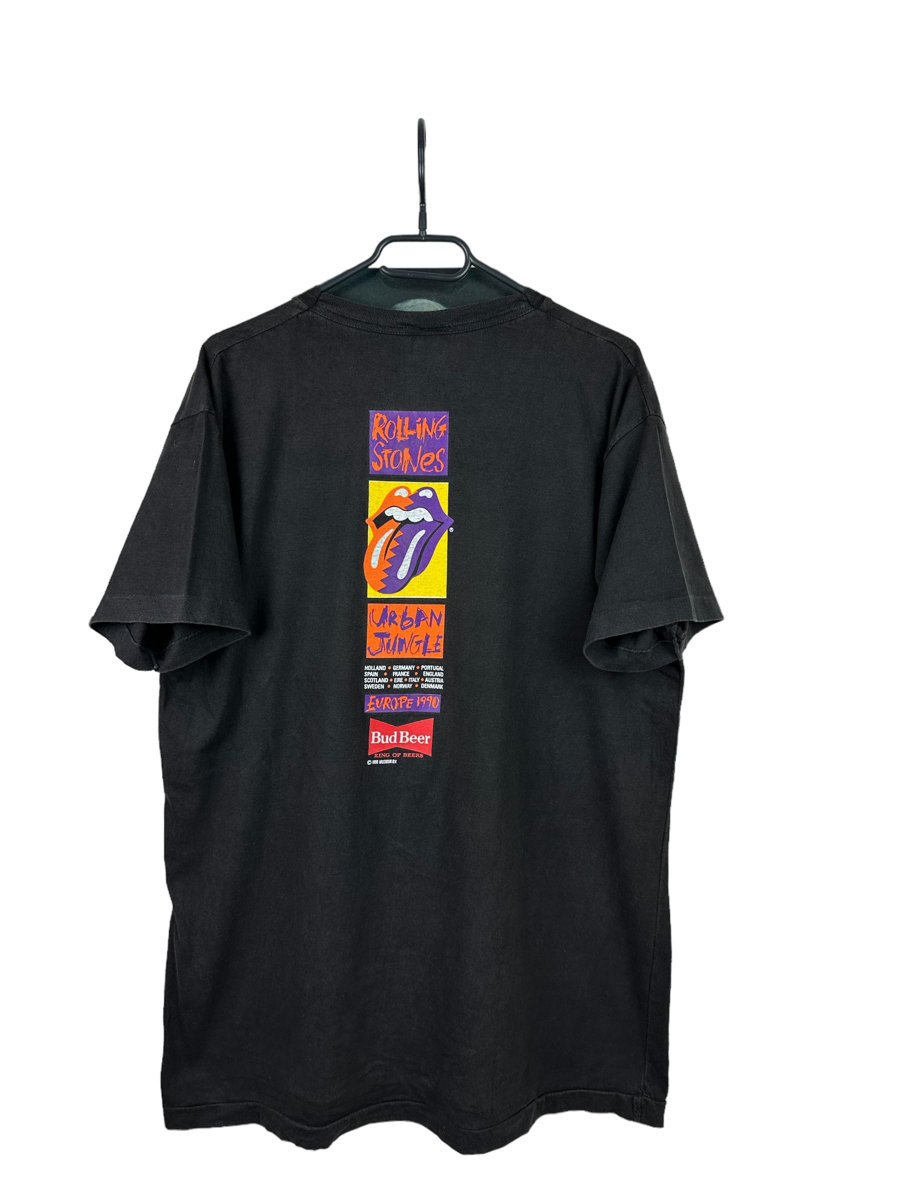 Band Tees Vintage 1990 Rolling Stones Urban Jungle Tour Shirt Tee Rare Size US XL / EU 56 / 4 - 12 Thumbnail
