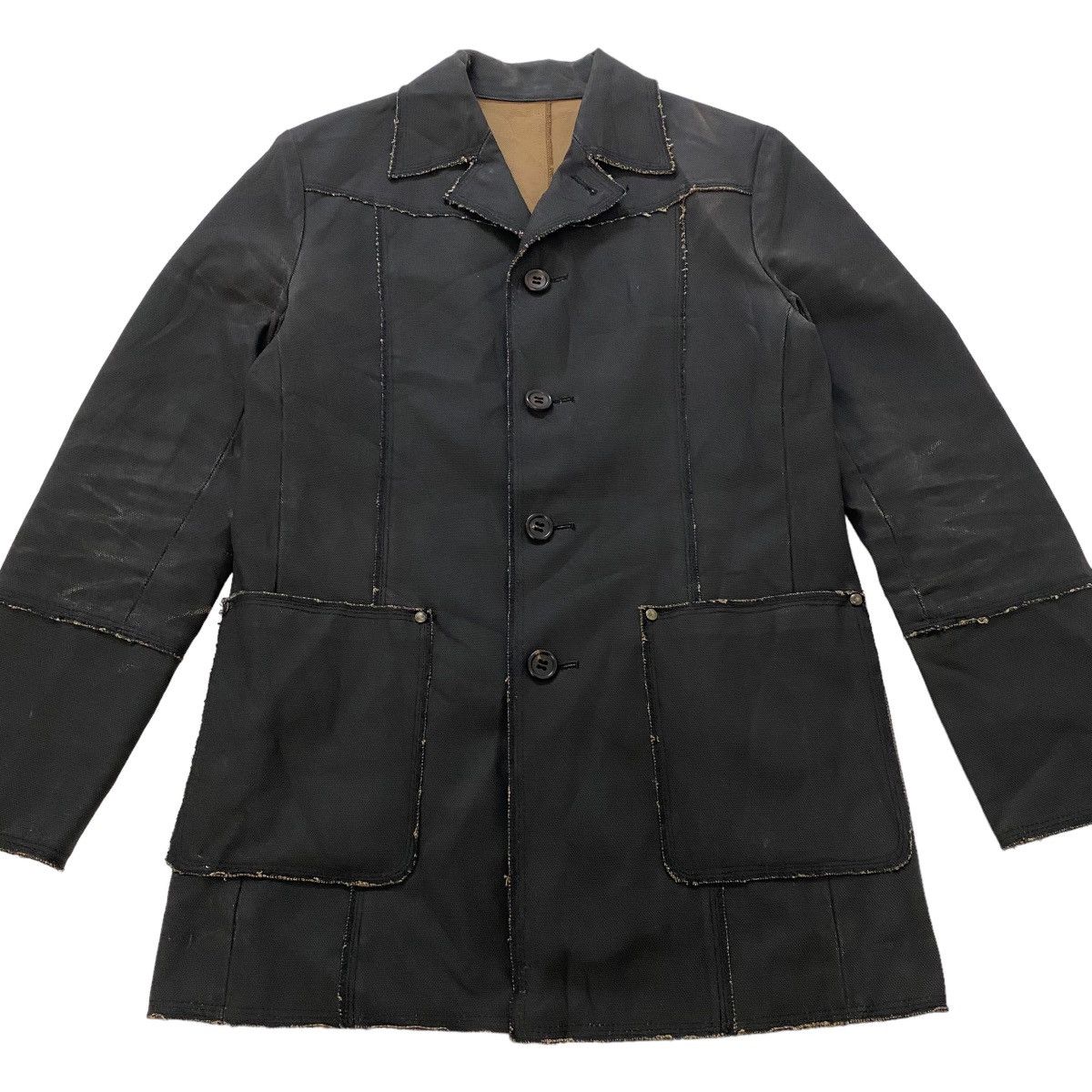 Japanese Brand ✨Nice design Shellac patchwork design jacket size 44 Size US S / EU 44-46 / 1 - 2 Thumbnail