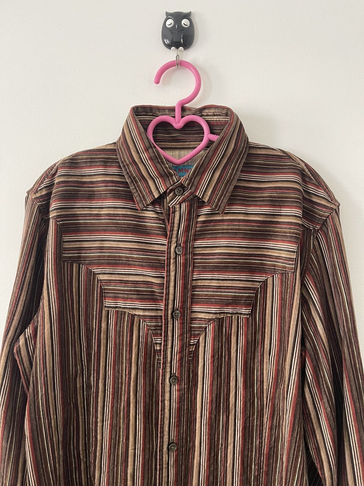 Katharine Hamnett London Rare Vintage HAMNETT Striped Western Style Button Up Size M / US 6-8 / IT 42-44 - 4 Thumbnail