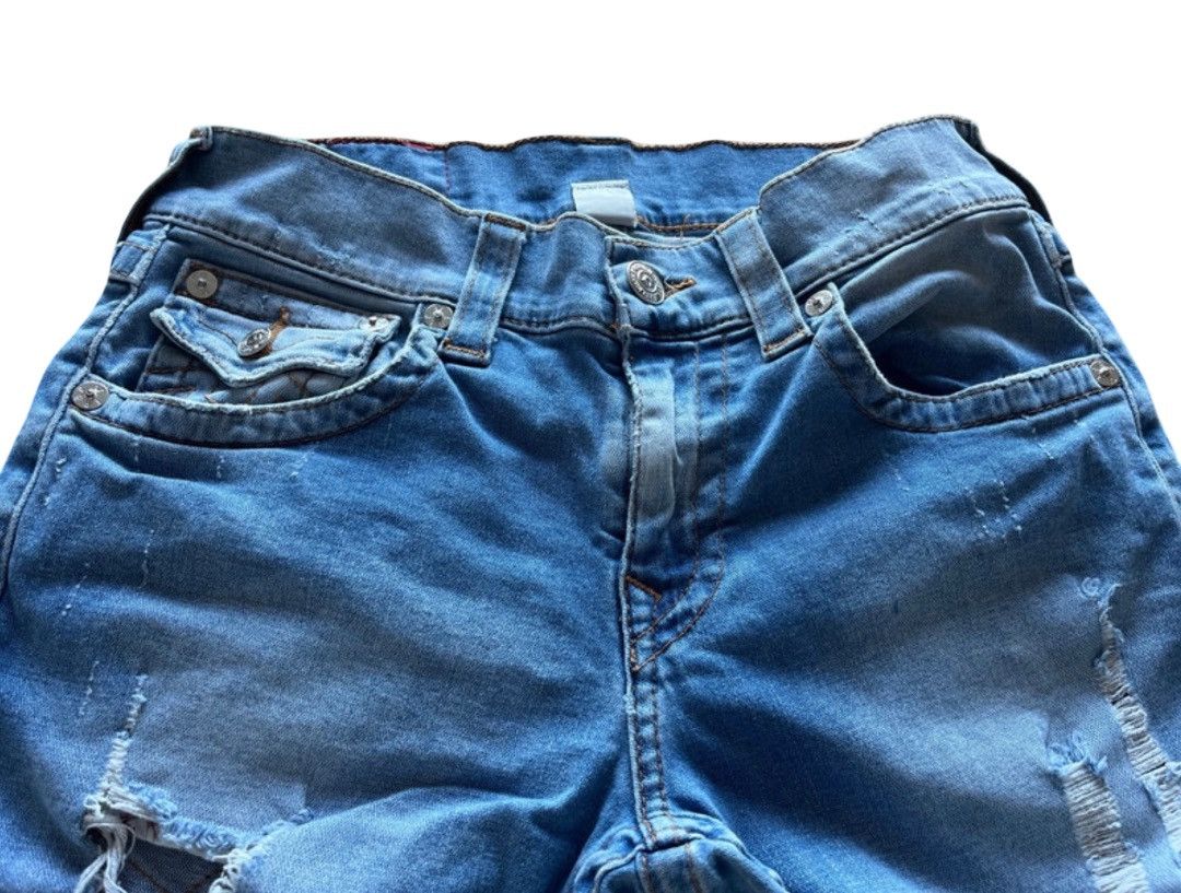 True Religion True Religion Distressed Skinny Jeans – W29 L30 – Blue Wash Size US 29 - 4 Thumbnail