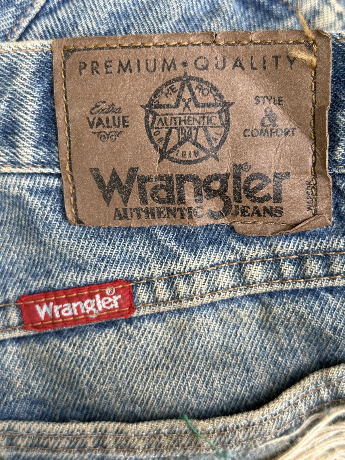 Kapital Vintage Wrangler Distress Patchwork Style 🎌💥 Size US 32 / EU 48 - 8 Thumbnail
