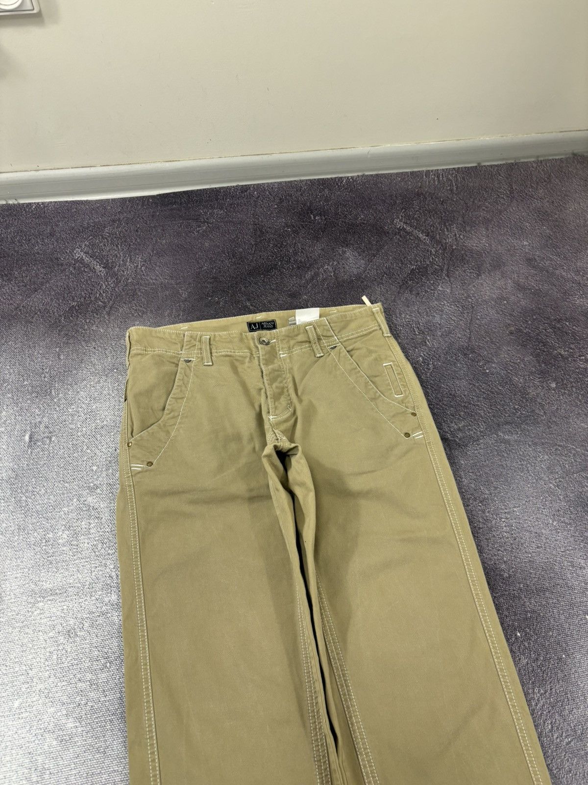 Armani Vintage Armani Jeans Men’s Structured Straight Pants Jeans Size US 32 / EU 48 - 5 Thumbnail