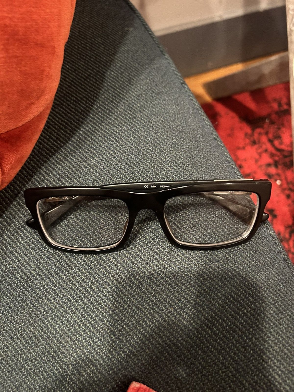 image of Chrome Hearts Penetranus Glasses in Black, Men's