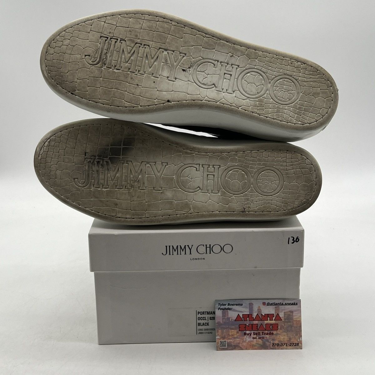 Jimmy Choo Jimmy Choo Men's Navy Blue Croc Belgravi Ltd Ed Size US 9 / EU 42 - 8 Thumbnail