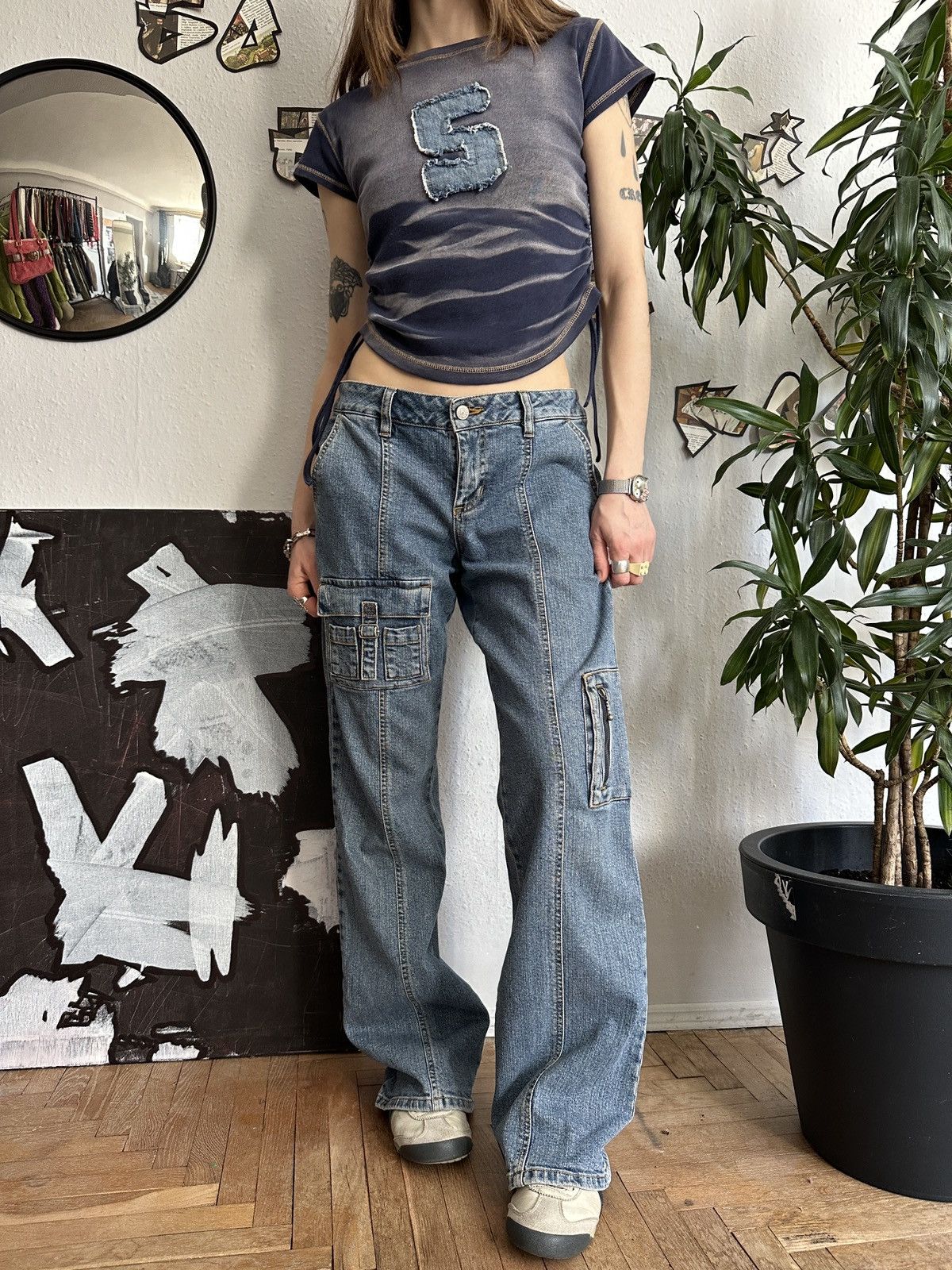 If Six Was Nine × Seditionaries Vintage Jeans Sexy Mid Rise Washed Distressed Denim Pocket Size 32" / US 10 / IT 46 - 1 Thumbnail