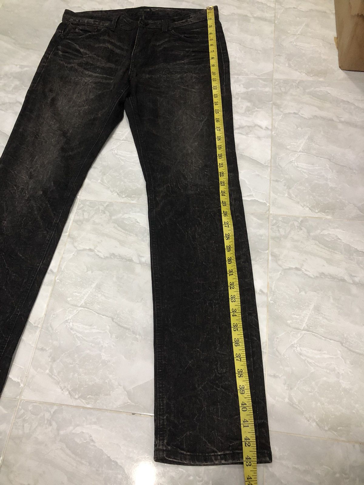 Hysteric Glamour GET USED Black Washed Jeans W34 L32.5 Size US 34 / EU 50 - 16 Thumbnail