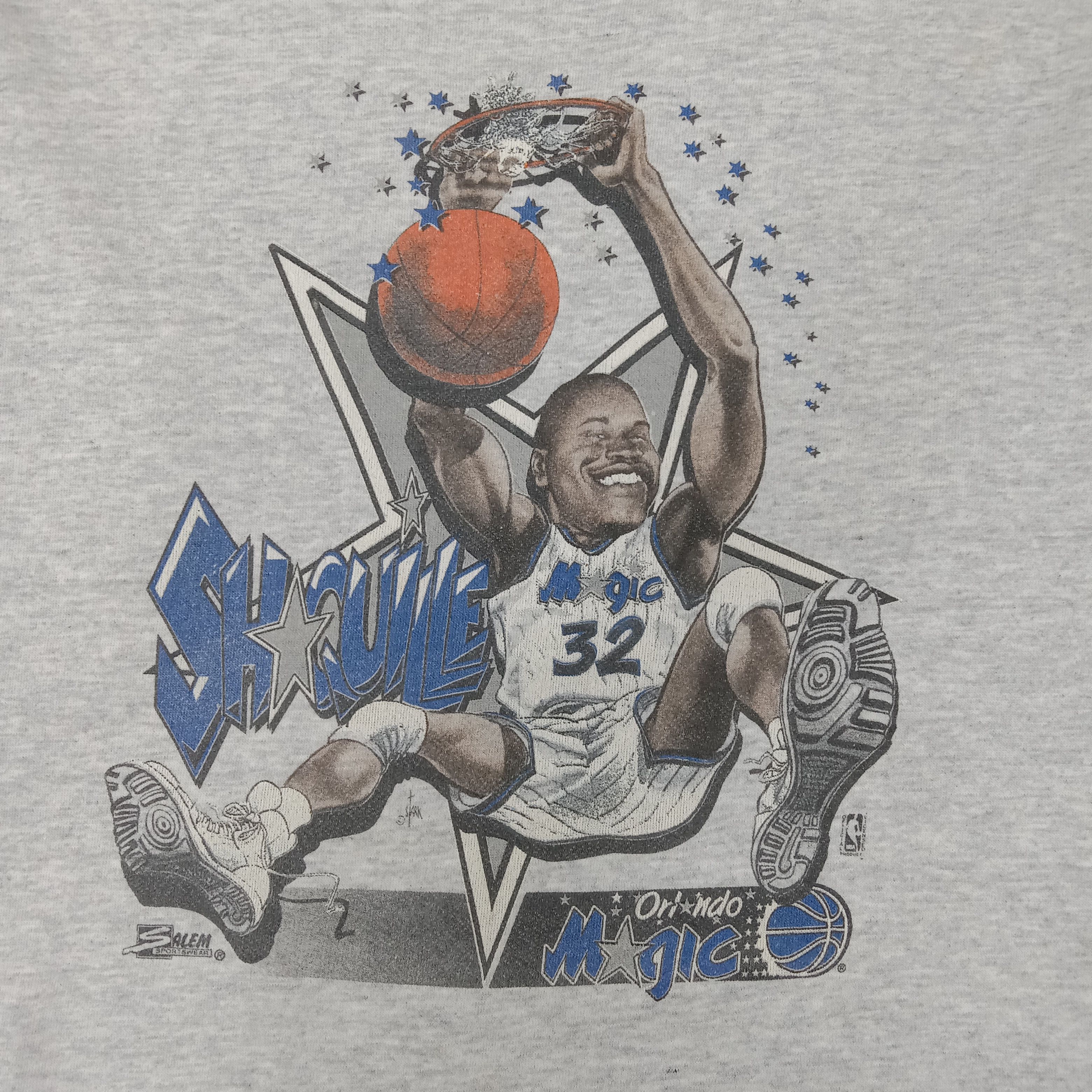 NBA × Salem Sportswear × Vintage Vintage 90's Squille O'Neil American NBA Players Sweatshirt Size US M / EU 48-50 / 2 - 2 Thumbnail