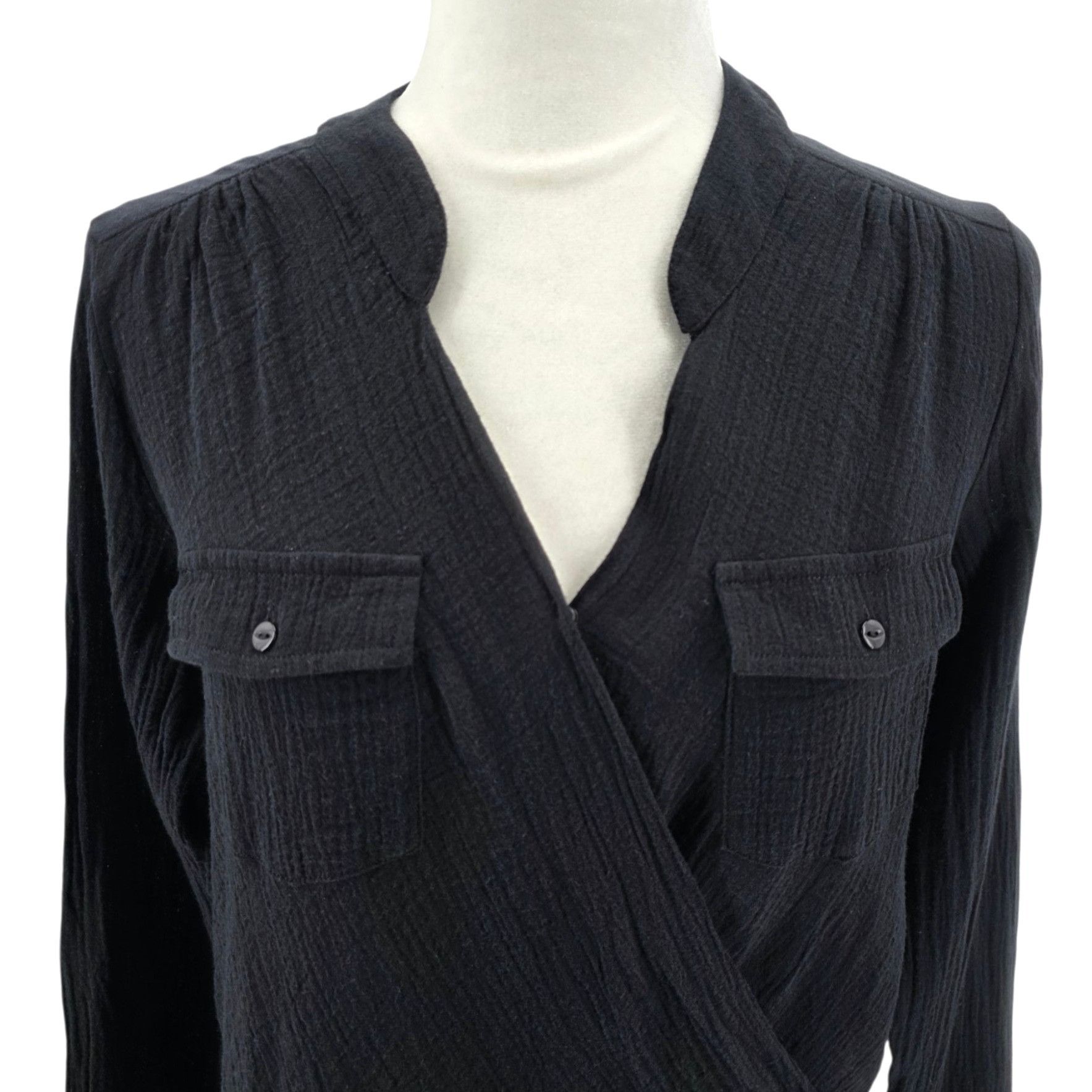Generation Love Generation Love New York Womens Small Top Gauze Fabric V-nec Size S / US 4 / IT 40 - 2 Thumbnail