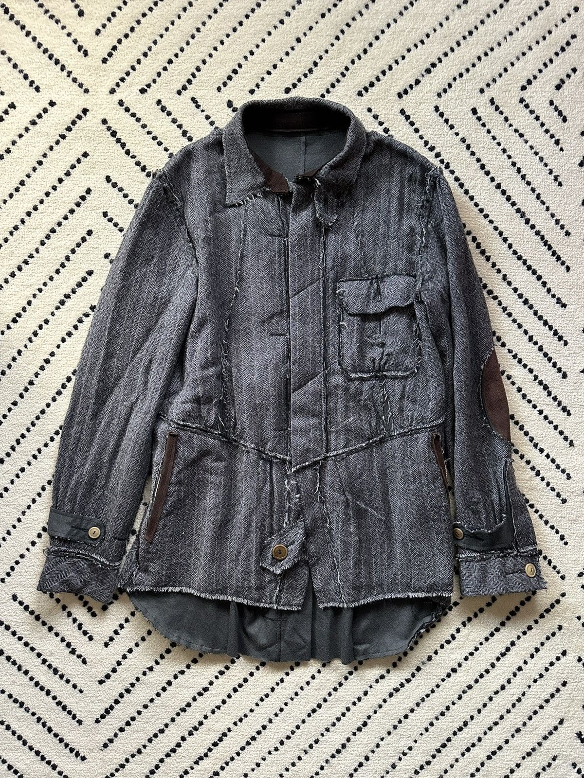 Number (N)ine TAKAHIROMIYASHITATheSoloist s.0002 Distressed Layer CPO |  Grailed