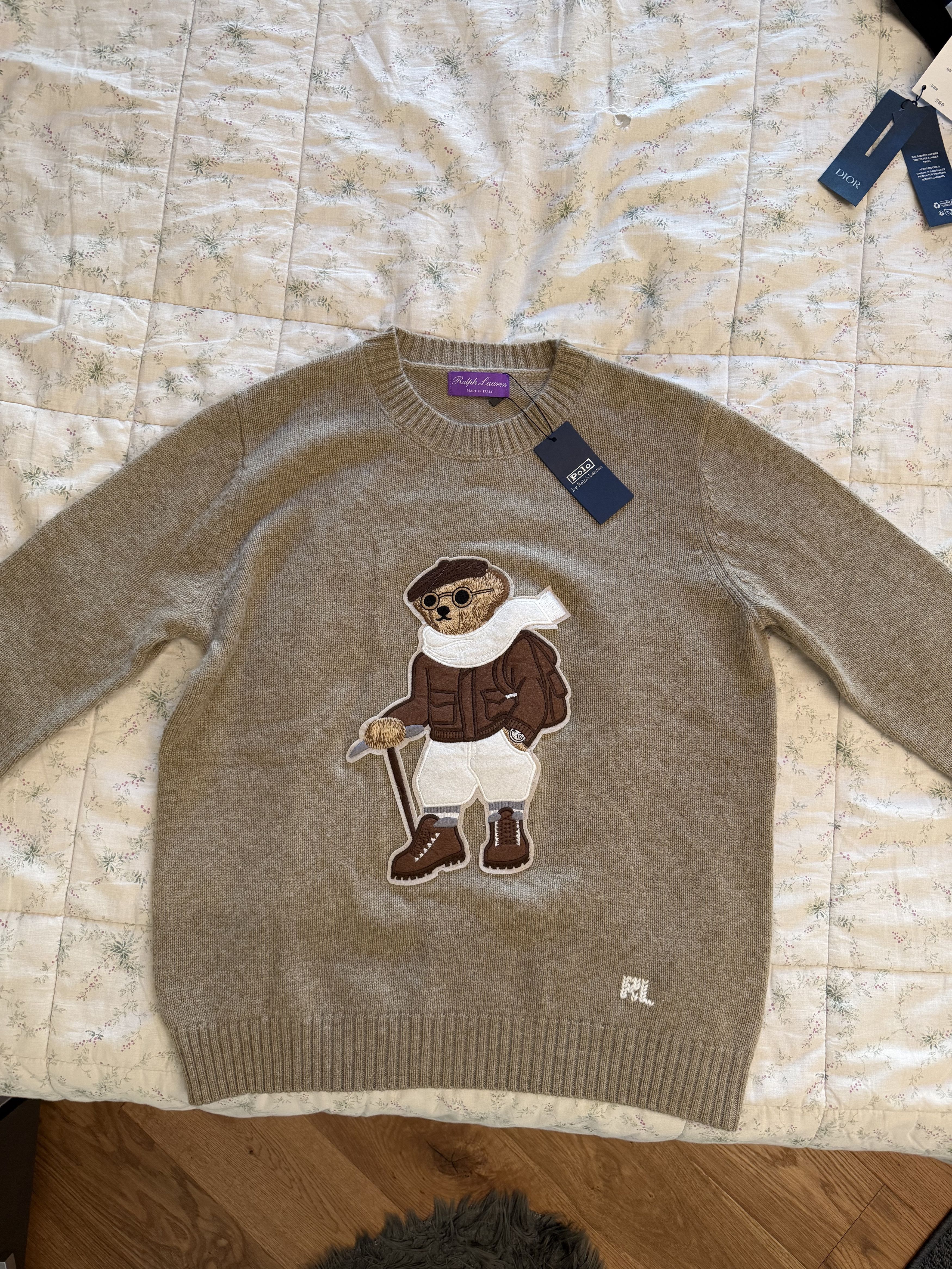 Polo Ralph Lauren Polo Ralph Lauren Bear Cashmere Sweater Size US L / EU 52-54 / 3 - 1 Thumbnail