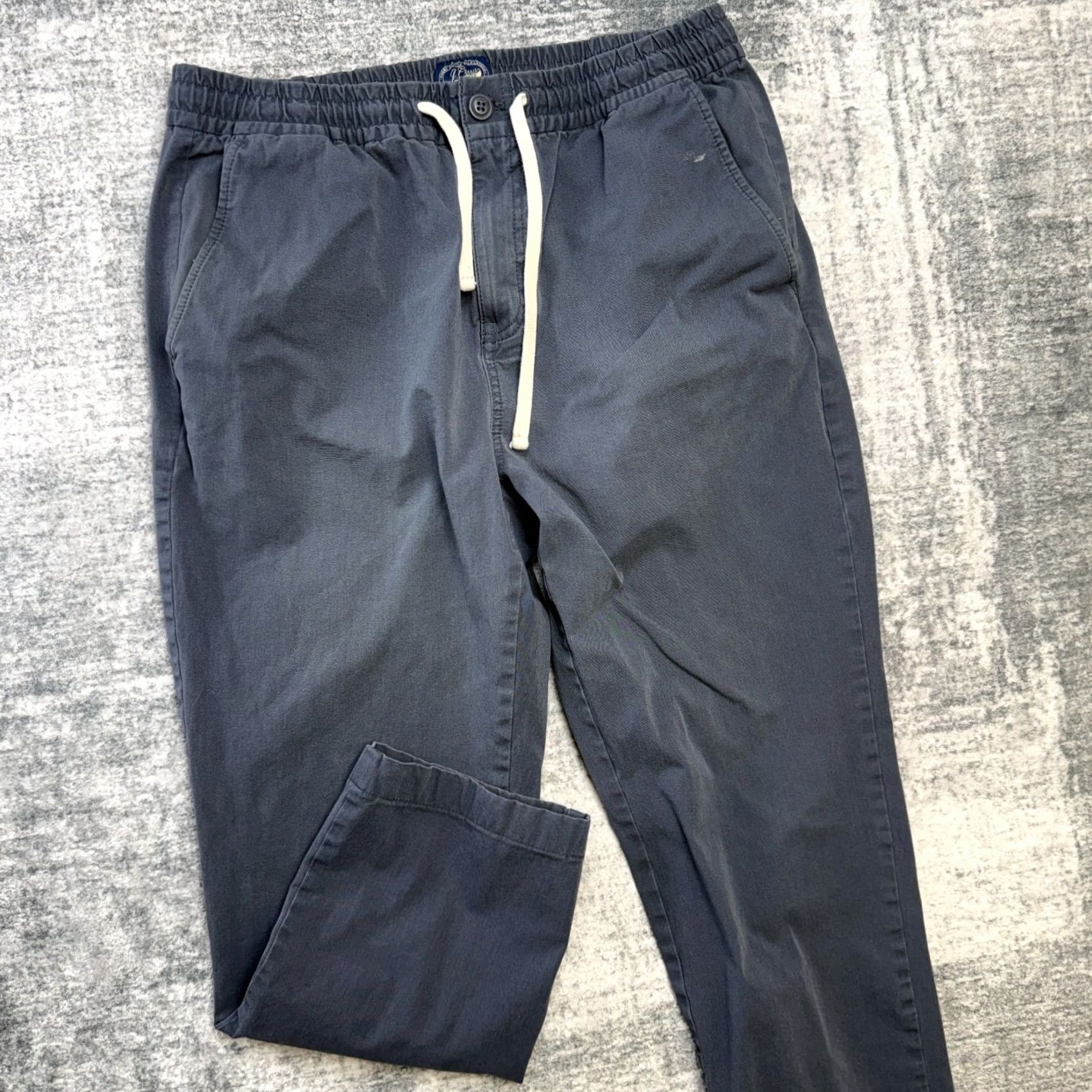 J.Crew J.CREW Dock Pants Slim Regular 30x24 Blue Corduroy Elastic Waist Drawstring Chest Pocket Men Pants Size US 31 - 2 Thumbnail