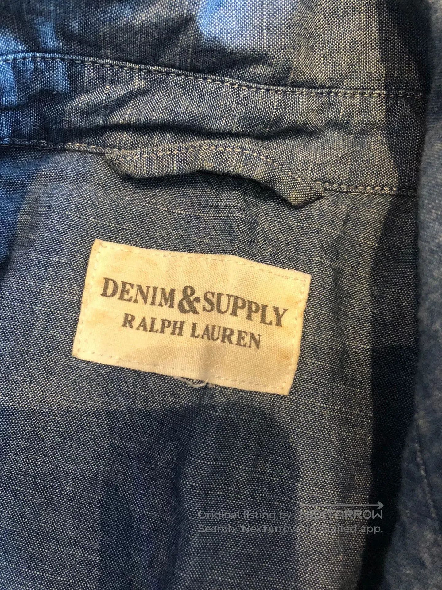 Japanese Brand Ralph Lauren Vintage Denim Shirt Jacket. Size US L / EU 52-54 / 3 - 5 Thumbnail